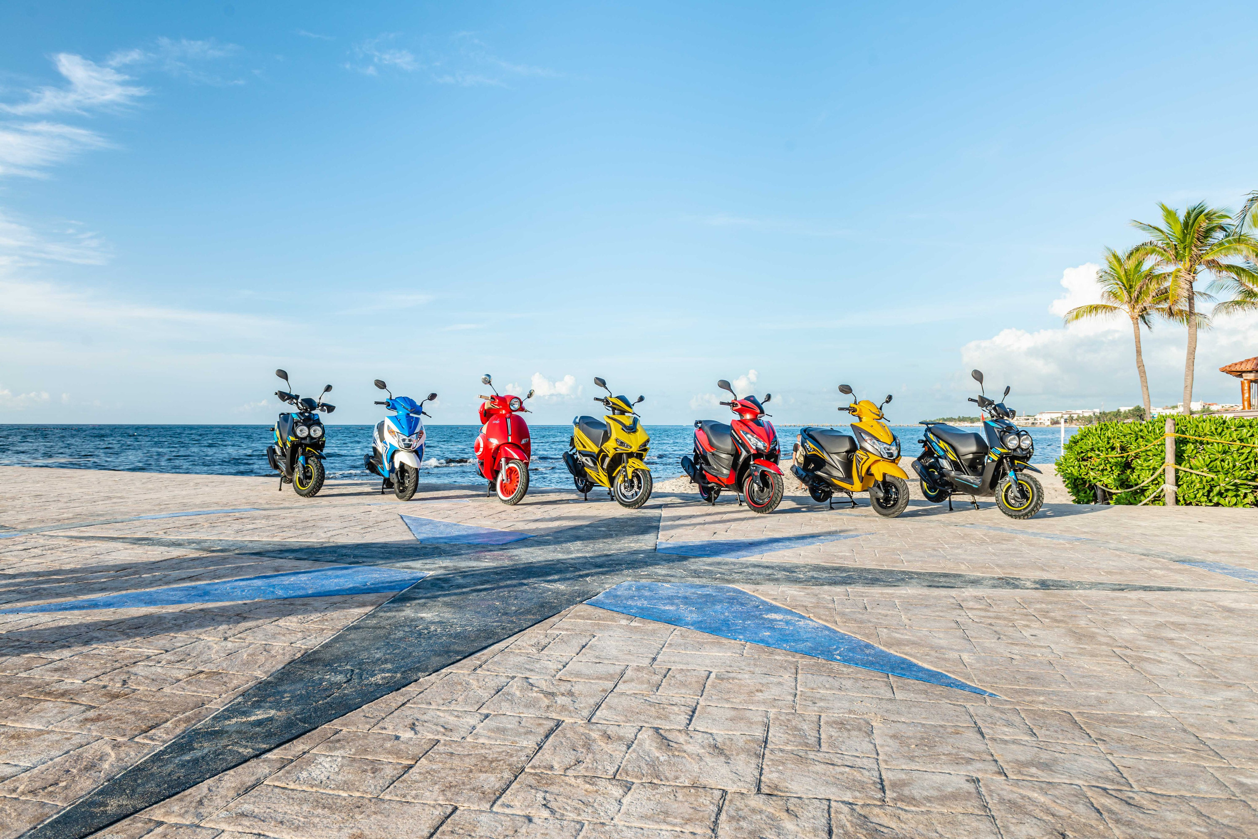 Scooter Photography for Rental Website in Mexico. PHOTOGRAPHER QUINTANA ROO