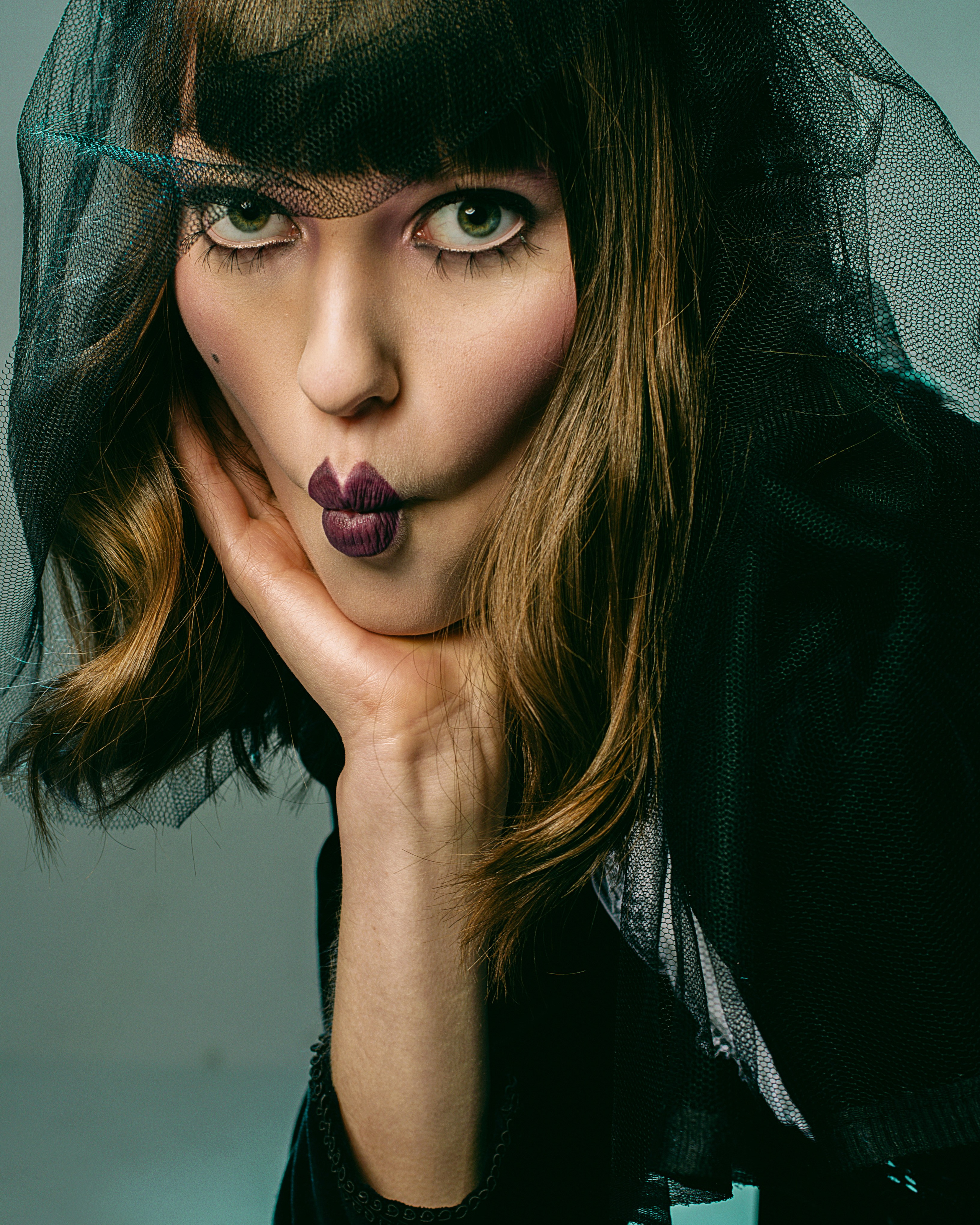 Professional studio beauty photoshoot in San Francisco, featuring high-end retouching for makeup artists.