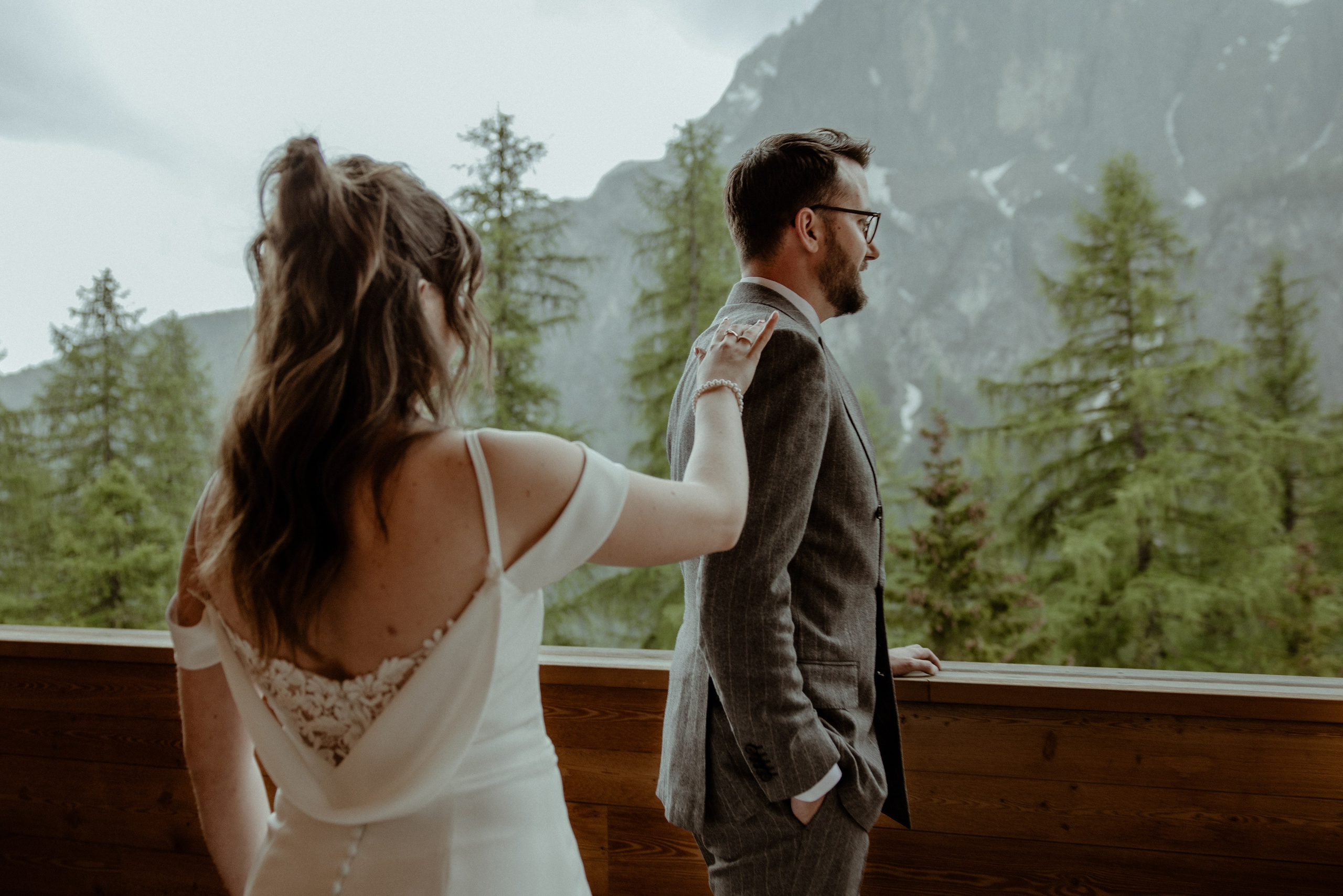 Dreamy elopement in Dolomites. Iceland elopement photographer & videographer