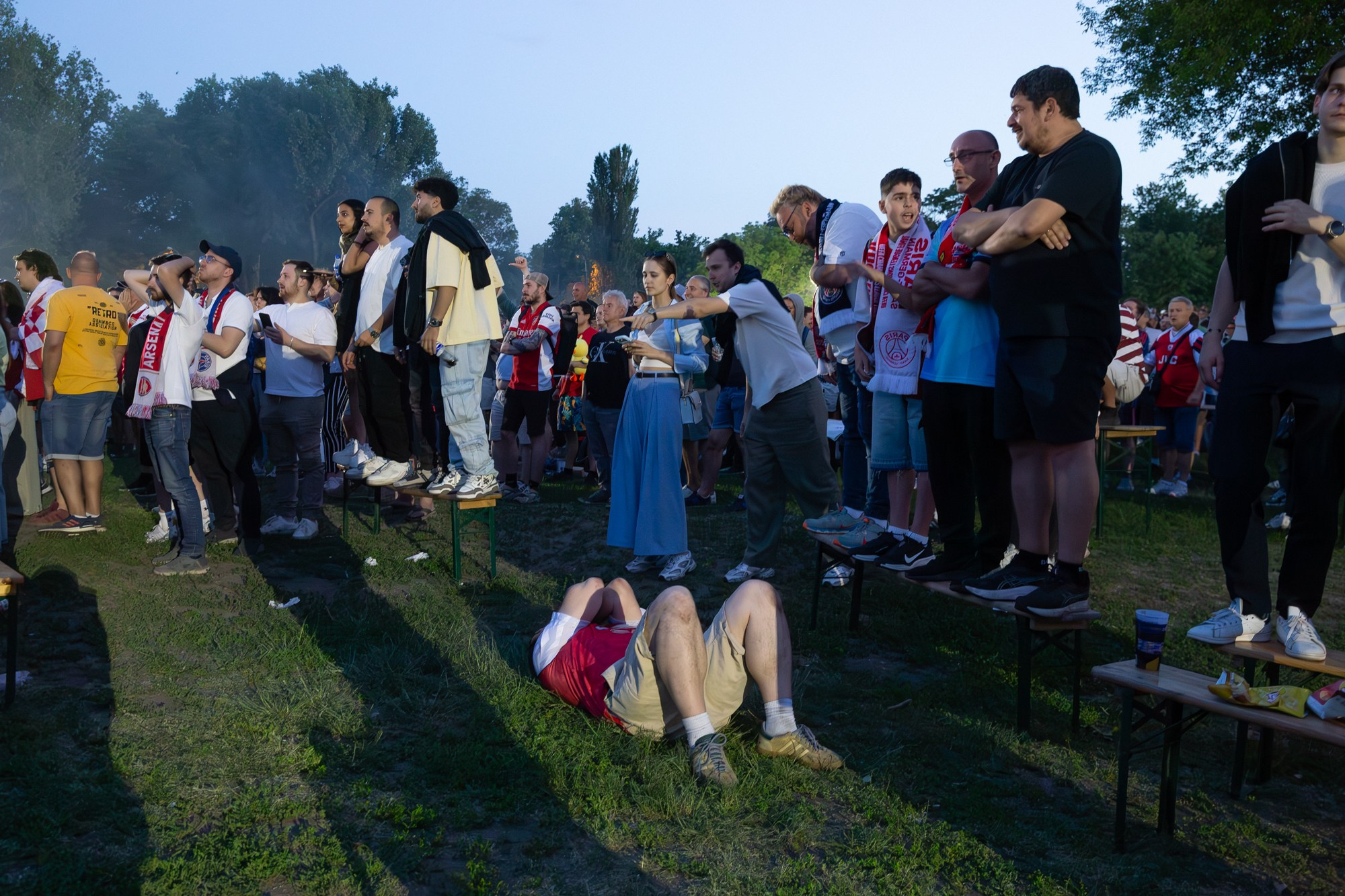 UEFA Champions League Final. Arsenal vs PSG. Budapest 2026. Arsenal Fan Zone. Photographer in Budapest — Yura Knyazev