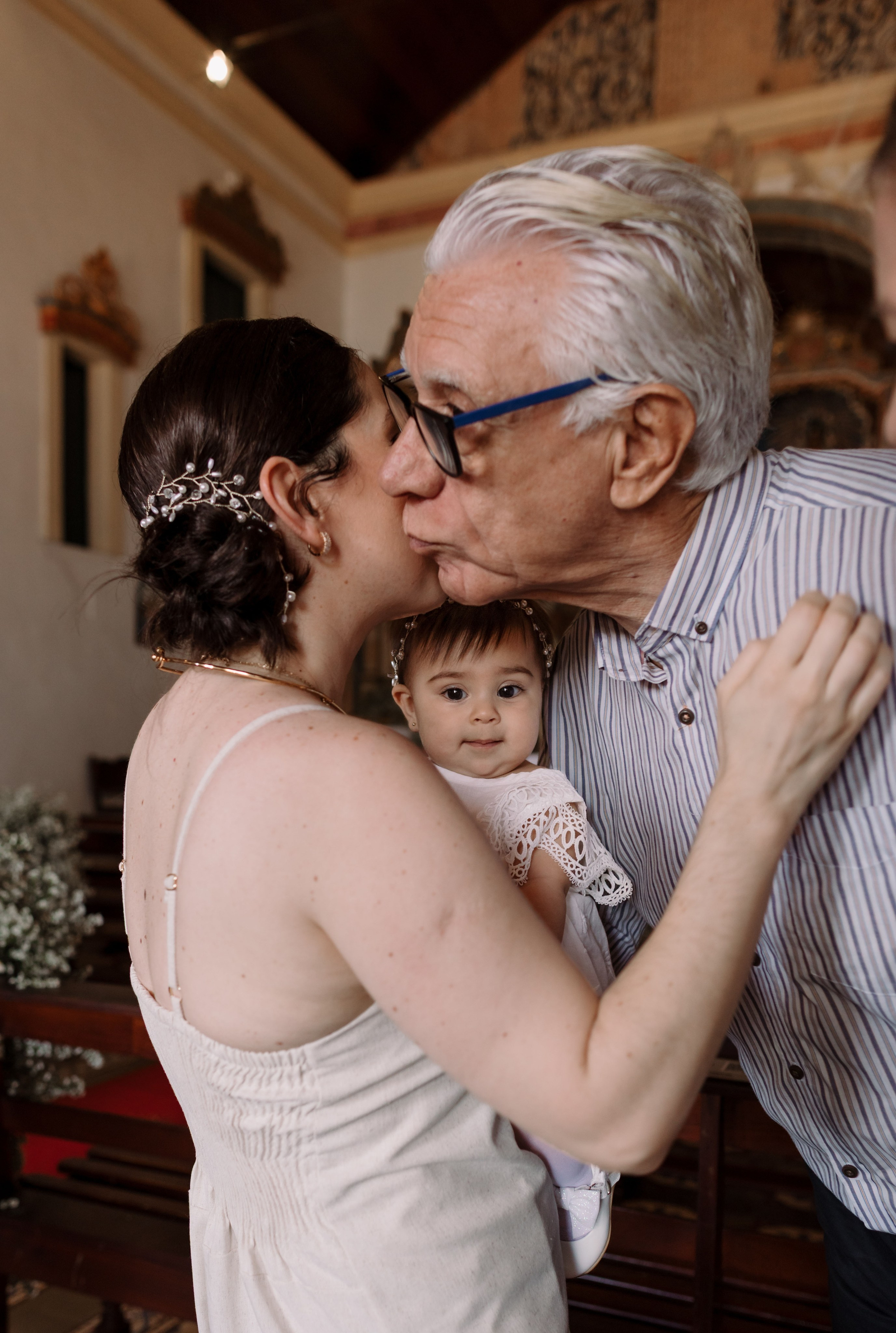 Chegada da família para o batizado em Olinda