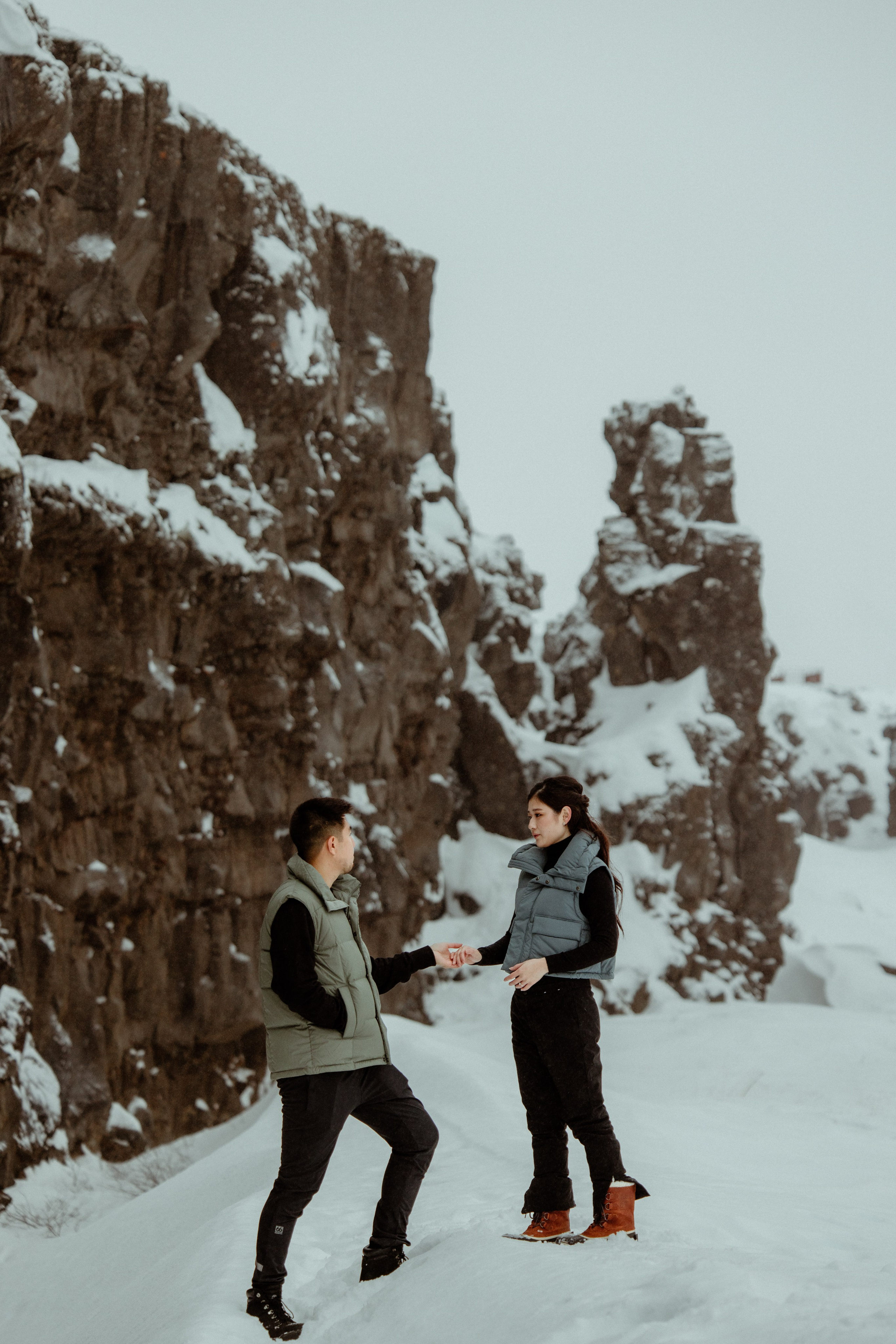 Aditya+Jessica | Winter adventures in Iceland. Iceland elopement photographer & videographer