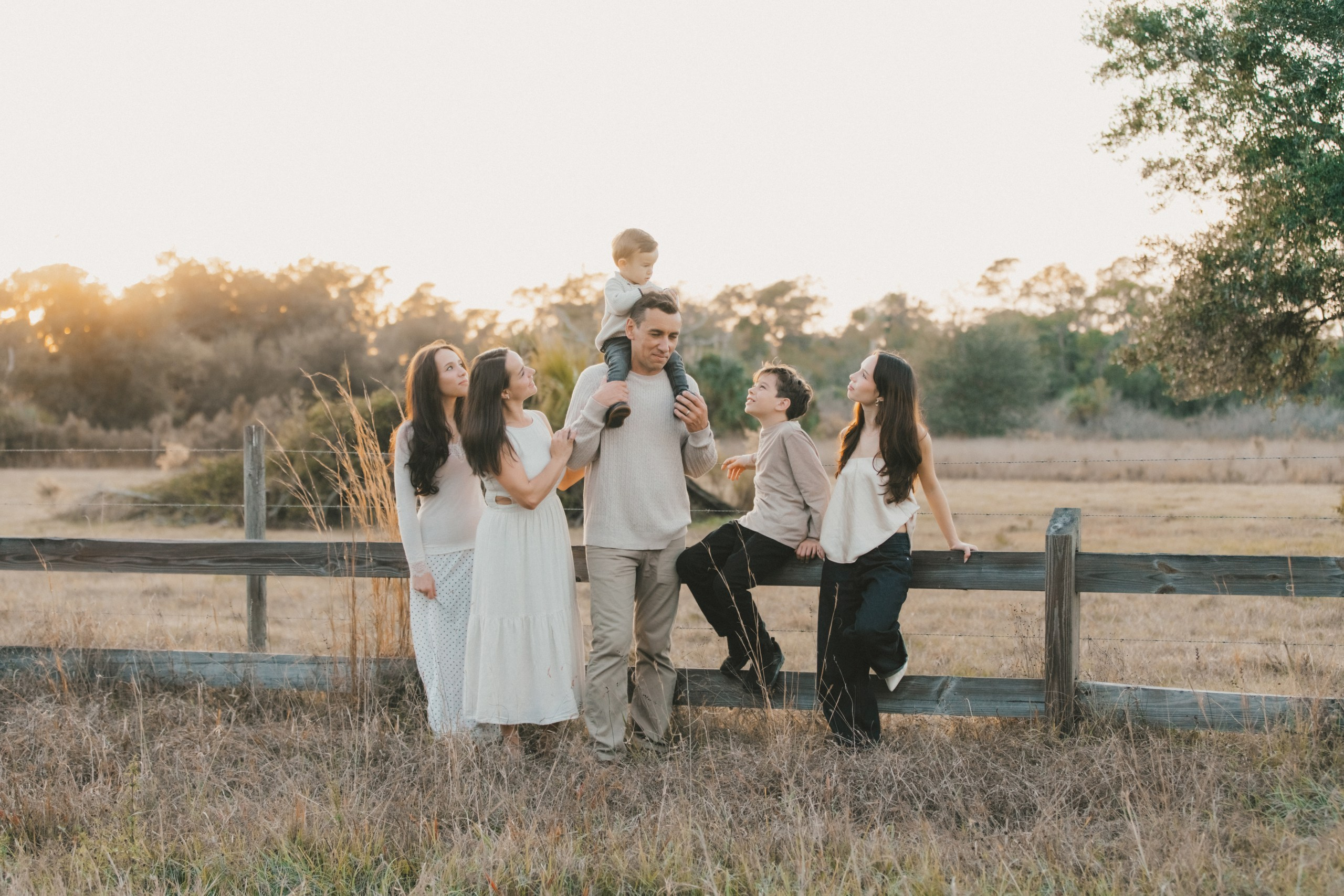 Northport Florida Sunset family photo shoot