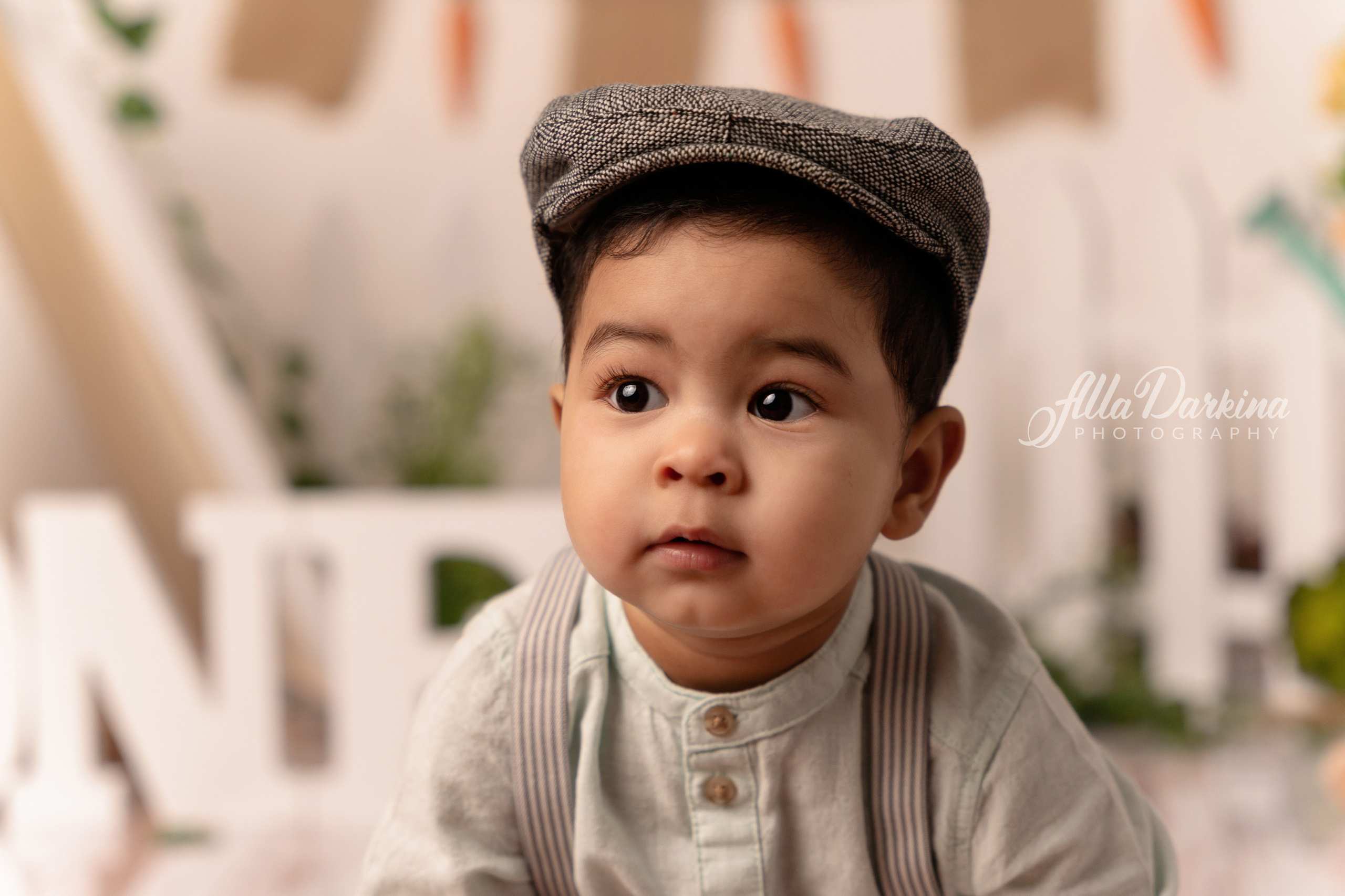 Peter rabbit cake smash for one-year-old baby. Newborn and family photographer. Hills District. Sydney