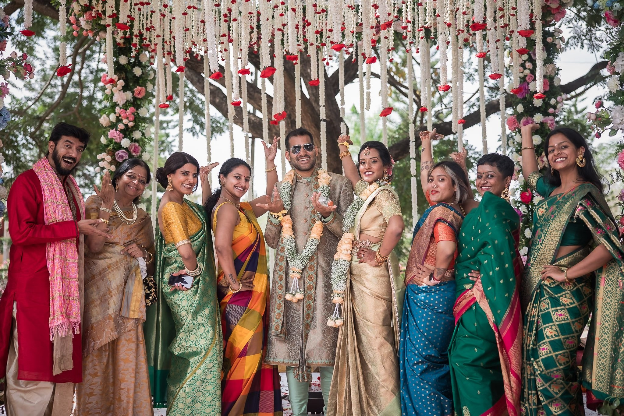 Explore the vibrant fusion of Punjabi and Chettinad cultures in this stunning destination wedding at Eagleton The Golf Resort, Bangalore. Ph