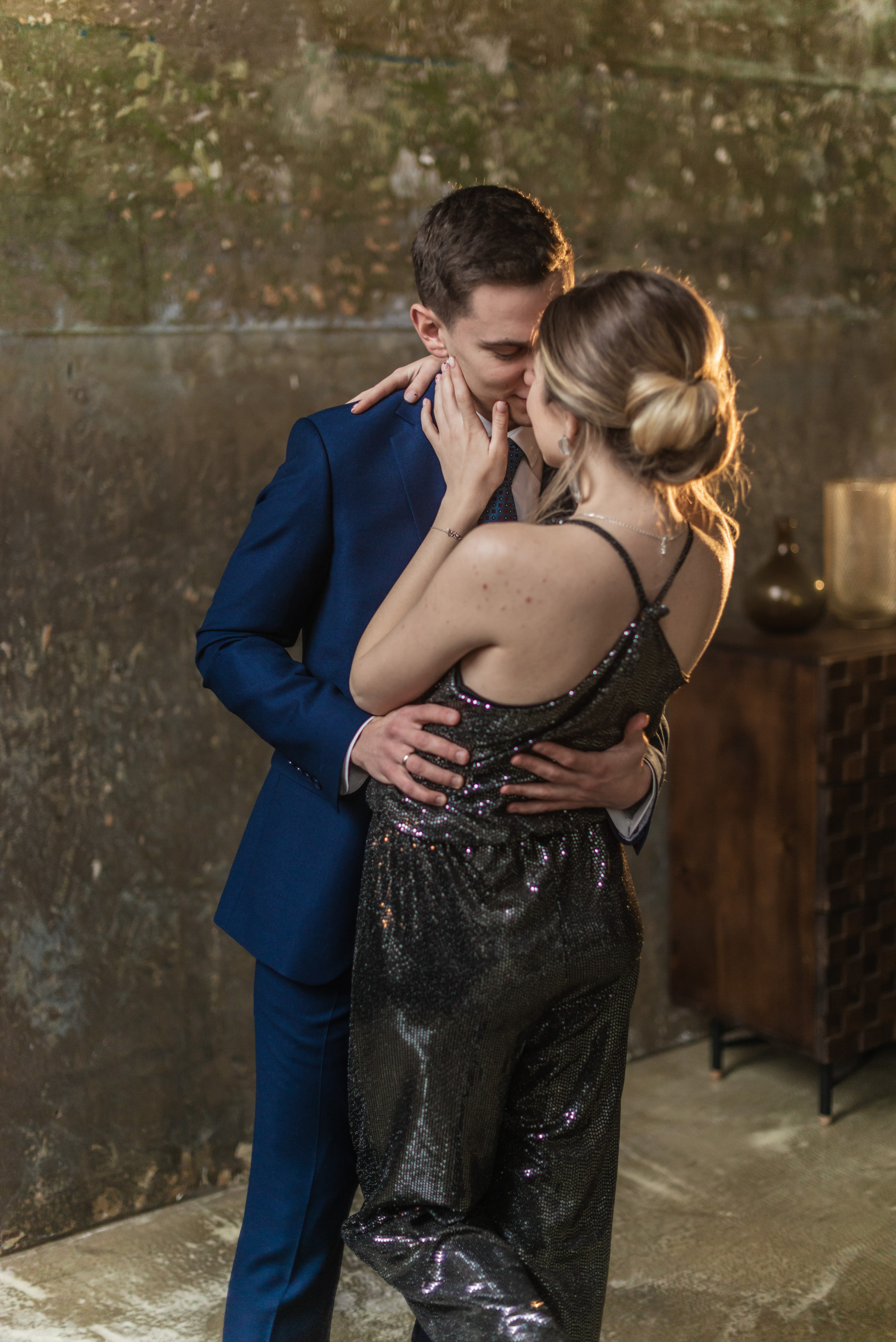 Новогодняя романтическая фотосессия для пары в студии. FOTÓGRAFO MÉXICO QUINTANA ROO