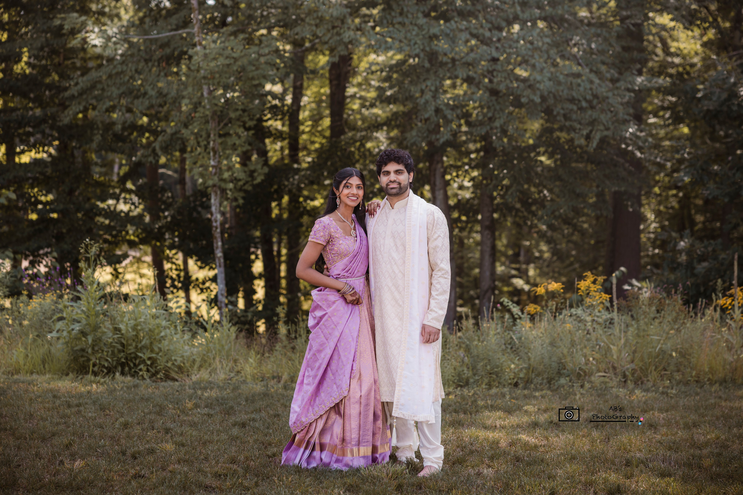 South Asian engagement photography in New England featuring cultural elegance and luxury Indian couple portraits.