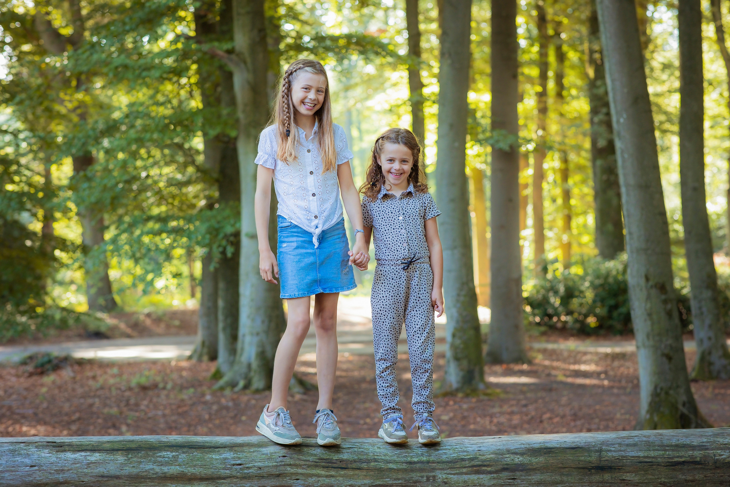 Kinderfotoshoot buiten.