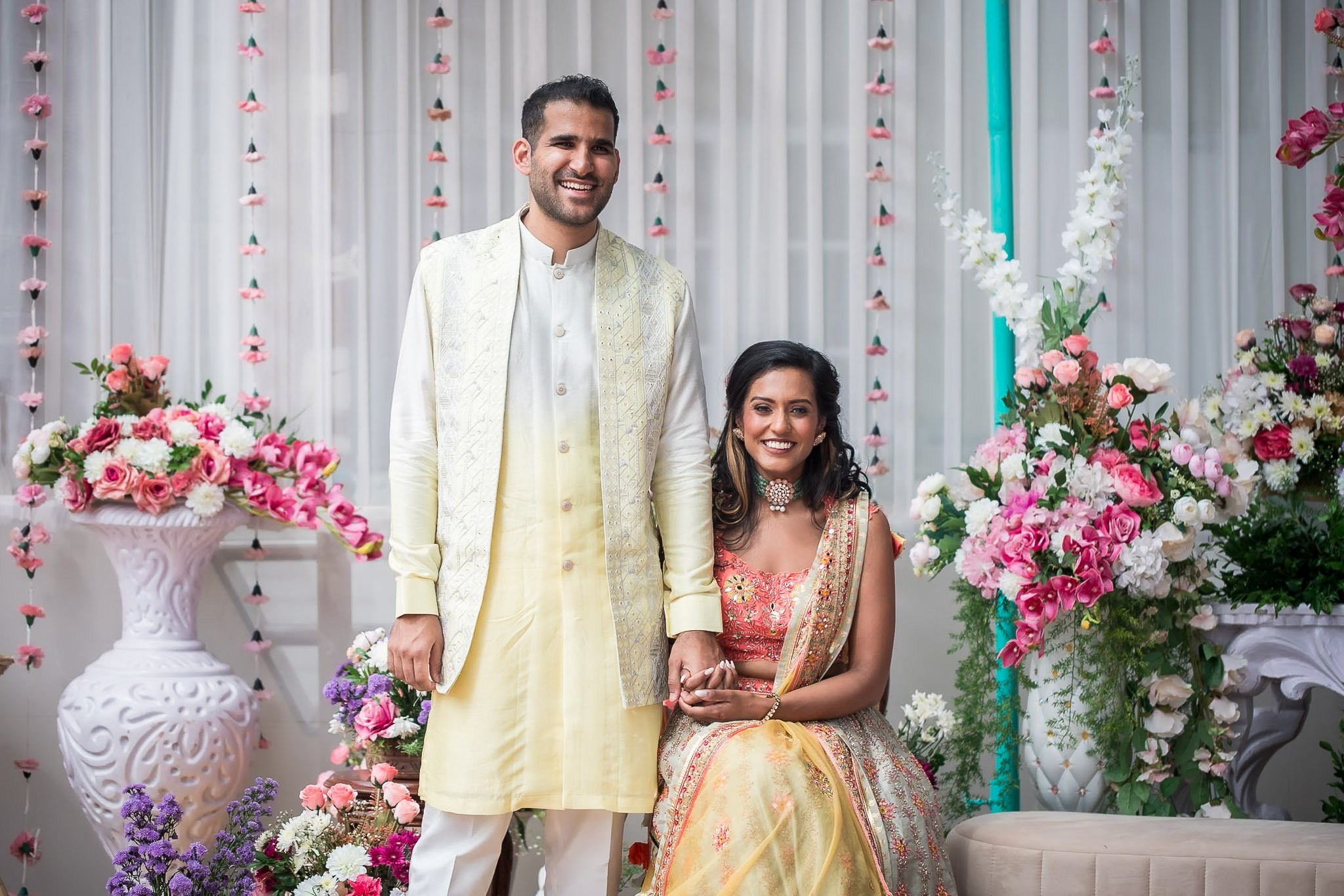 Explore the vibrant fusion of Punjabi and Chettinad cultures in this stunning destination wedding at Eagleton The Golf Resort, Bangalore. Ph