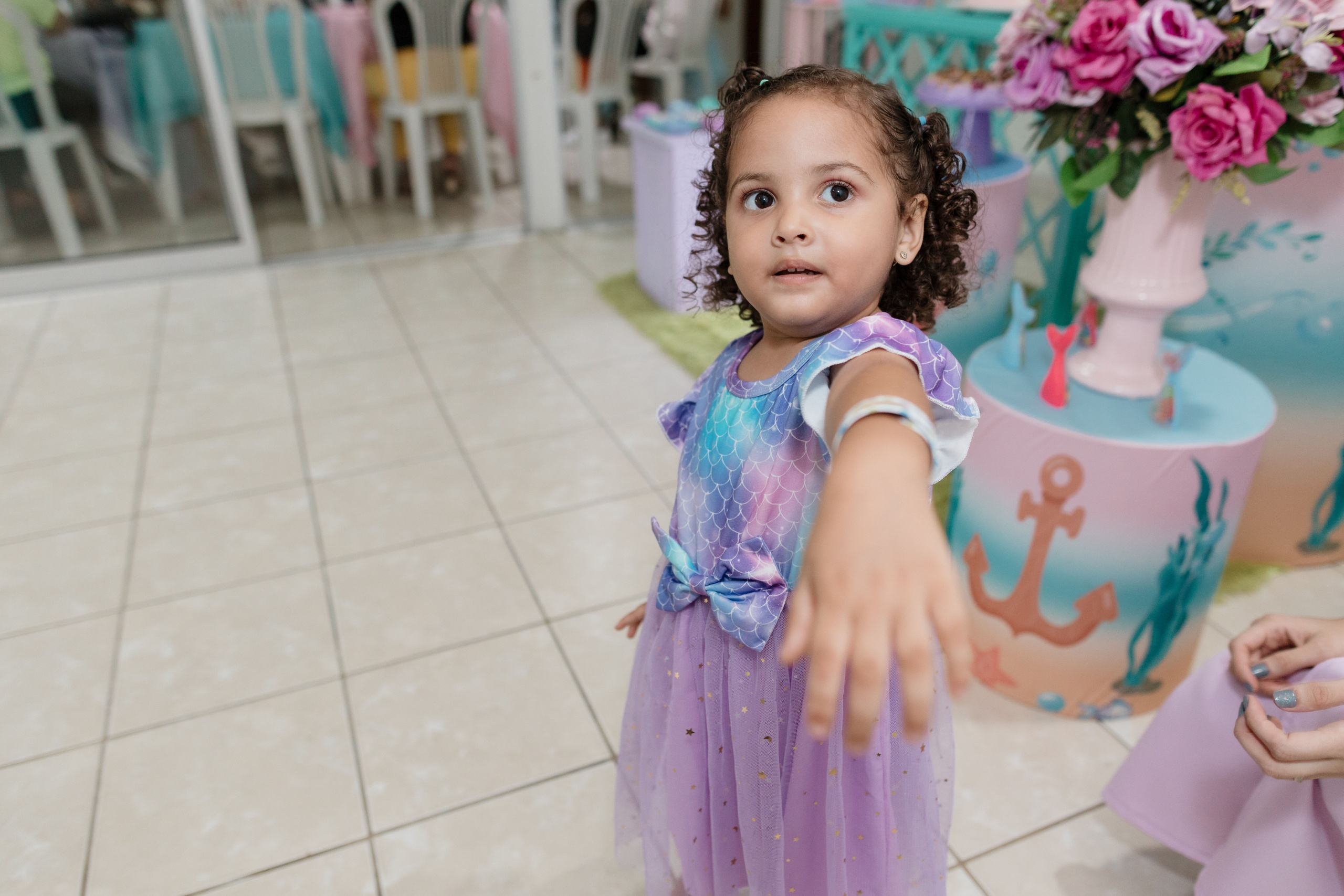 Momentos espontâneos da festa infantil