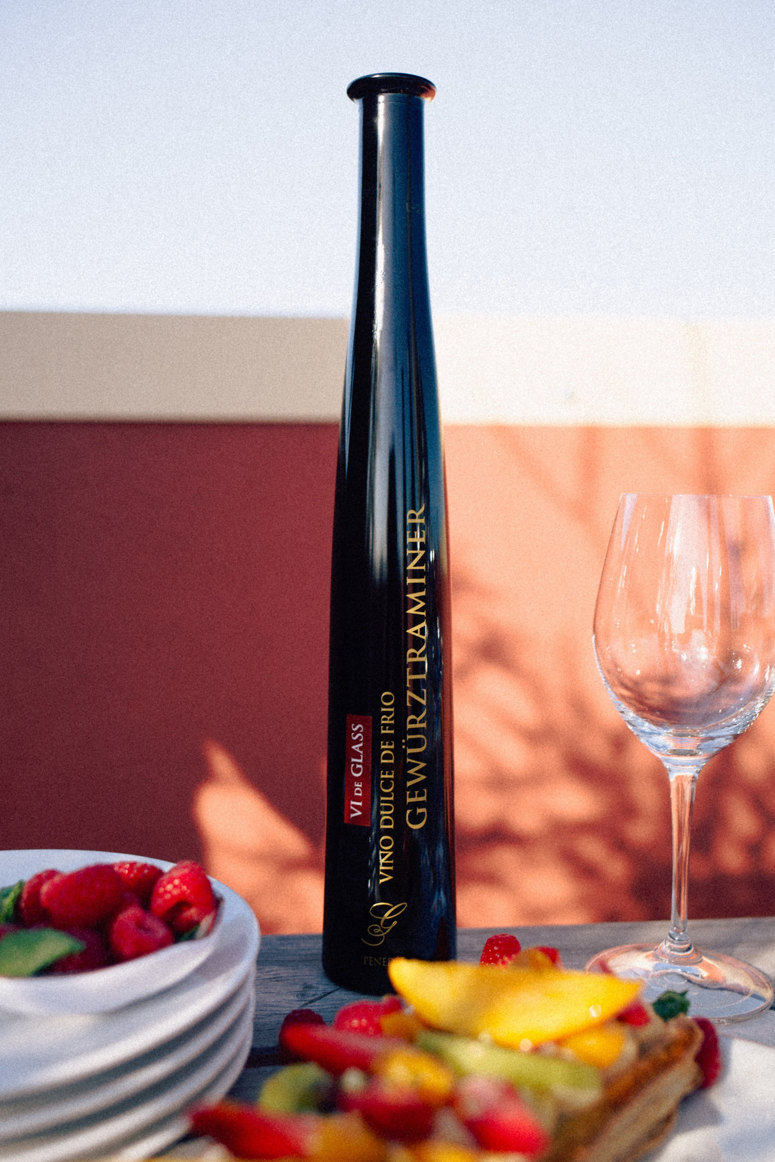 Close-up product image of Gramona bottle with elegant, minimal styling