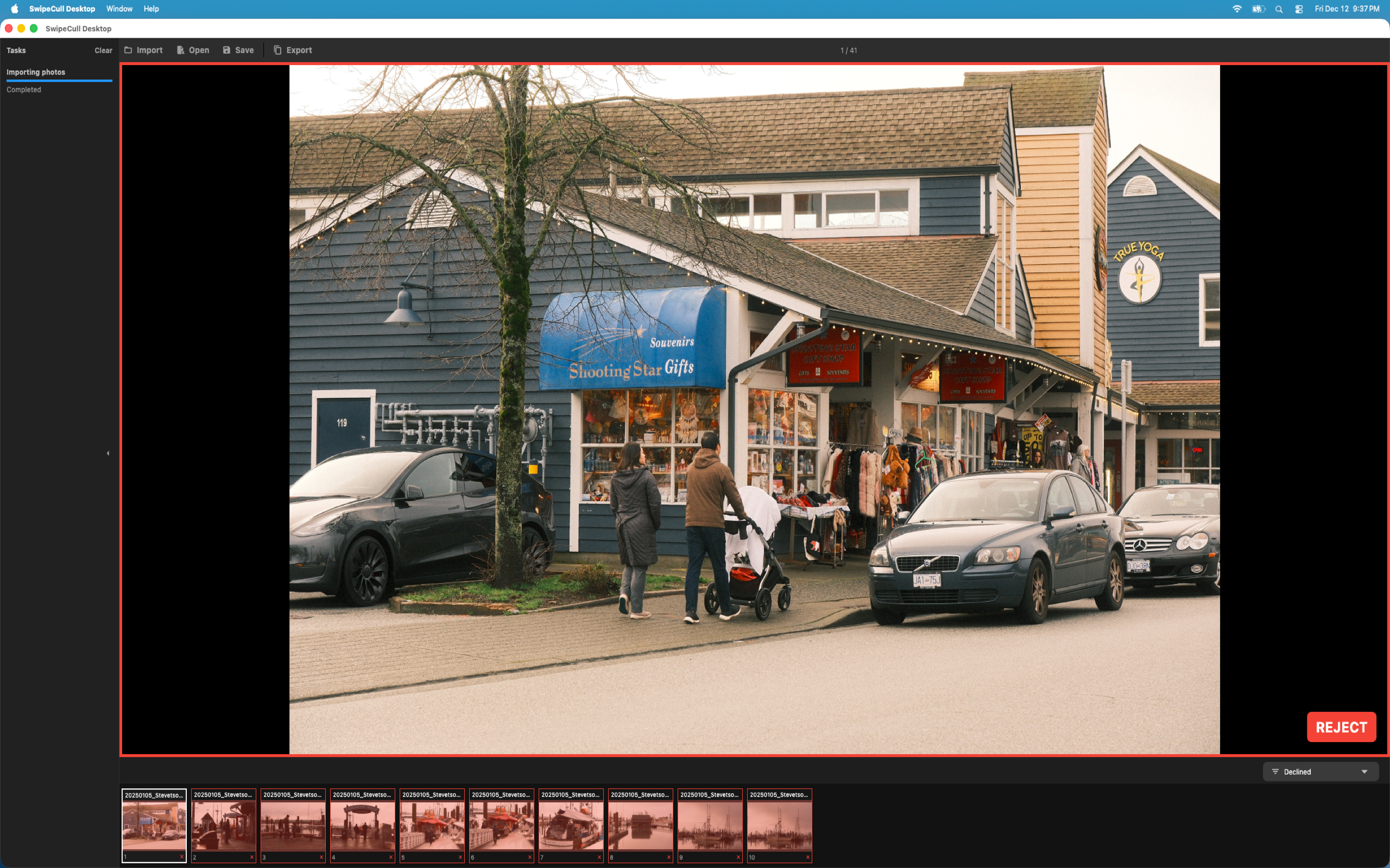 SwipeCull Desktop. Roaming Reflections of Motorcycle Life