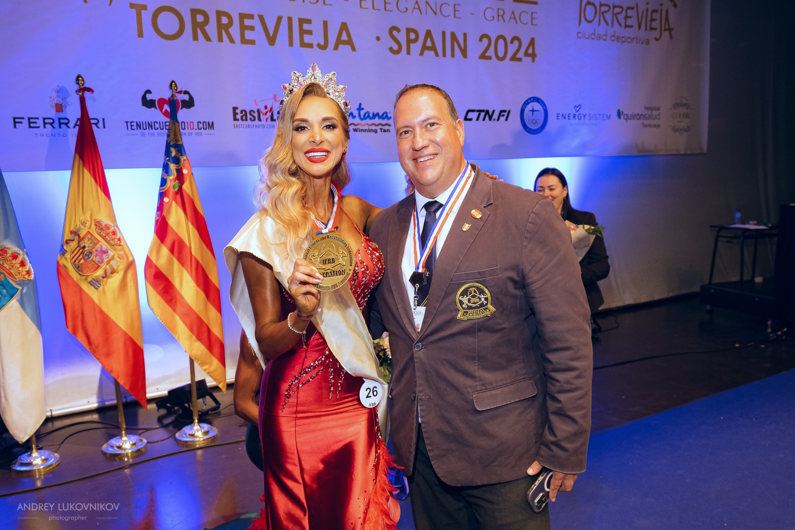 Sesión de fotos de la inscripción de las participantes de IFBB Miss Fit Model Europe 2024 en Torrevieja