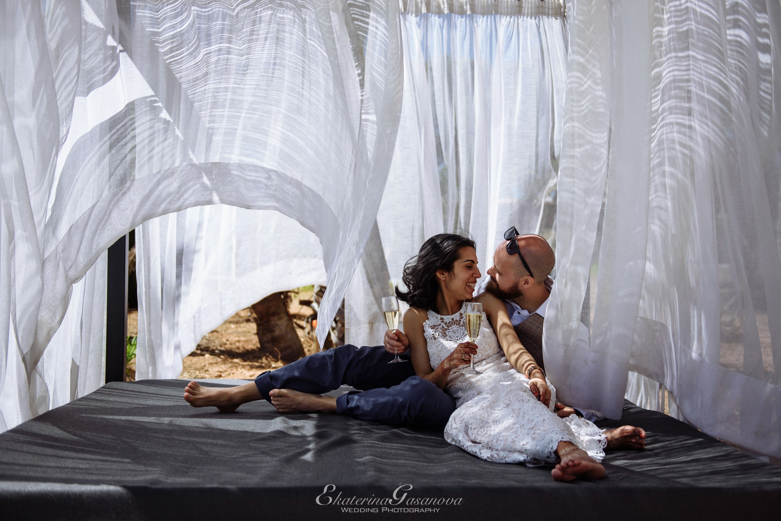 Elegancia Oriental. La Magia de una Boda India en La Gran Villa Rosa. Фотограф Екатерина Гасанова — фотосессии в Барселоне