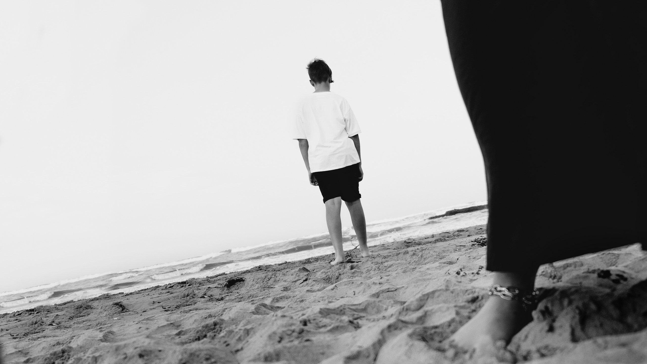 Atmospheric family photo session on the beach