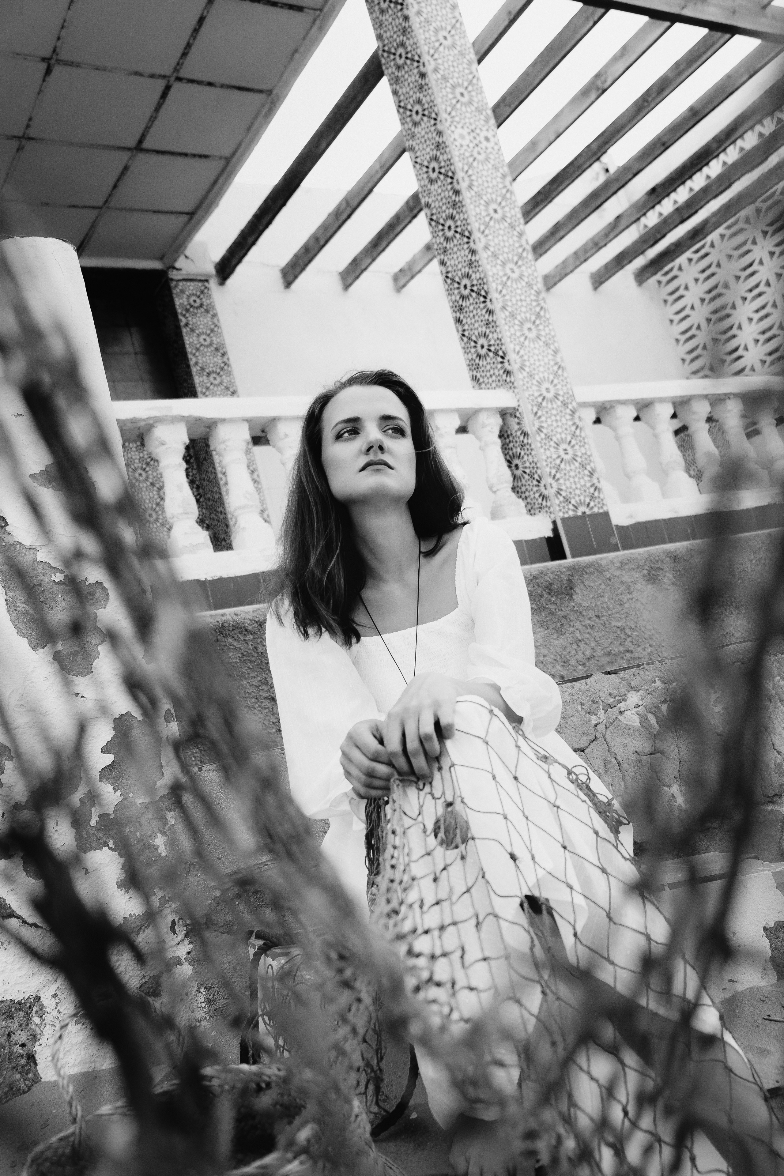 Atmospheric photo session by the sea