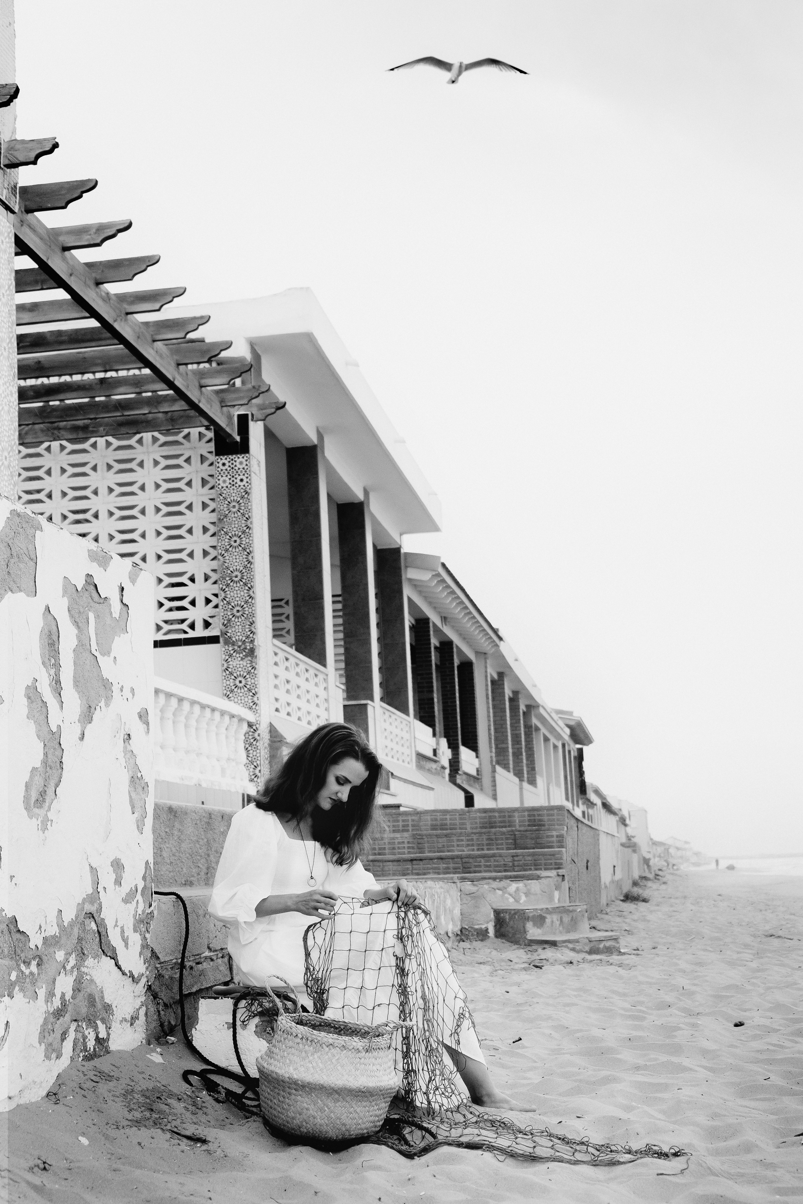 Atmospheric photo session by the sea