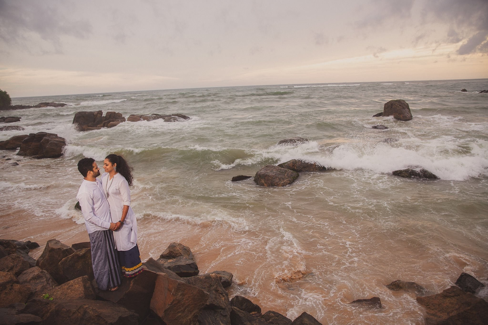 Post wedding portraits at Mount Lavinia, Sri Lanka