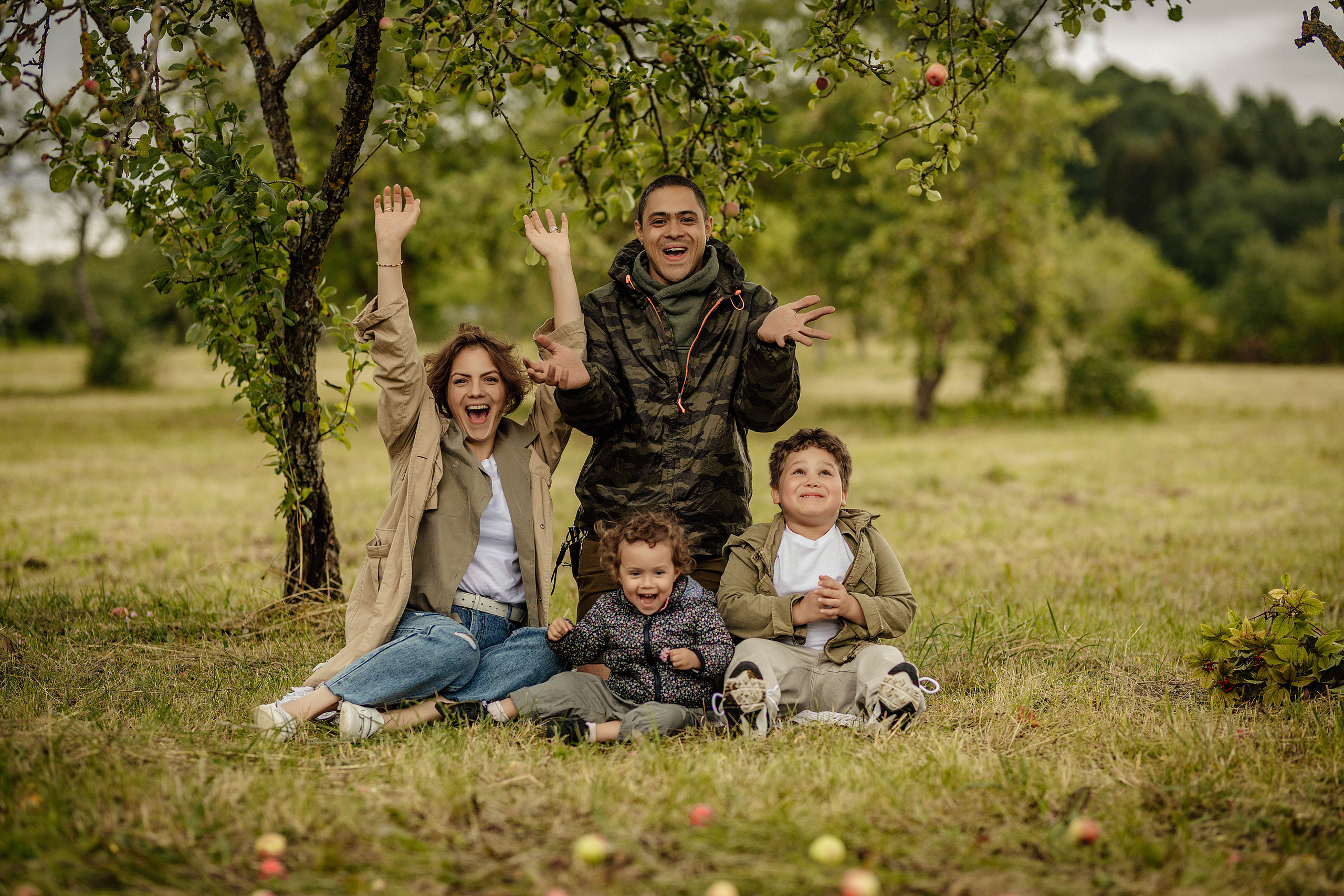 Семейная фотосессия Ани, Тони, Эрика и Шарлотты. Семейный и портретный фотограф в Эстонии Наталья Фрейманис