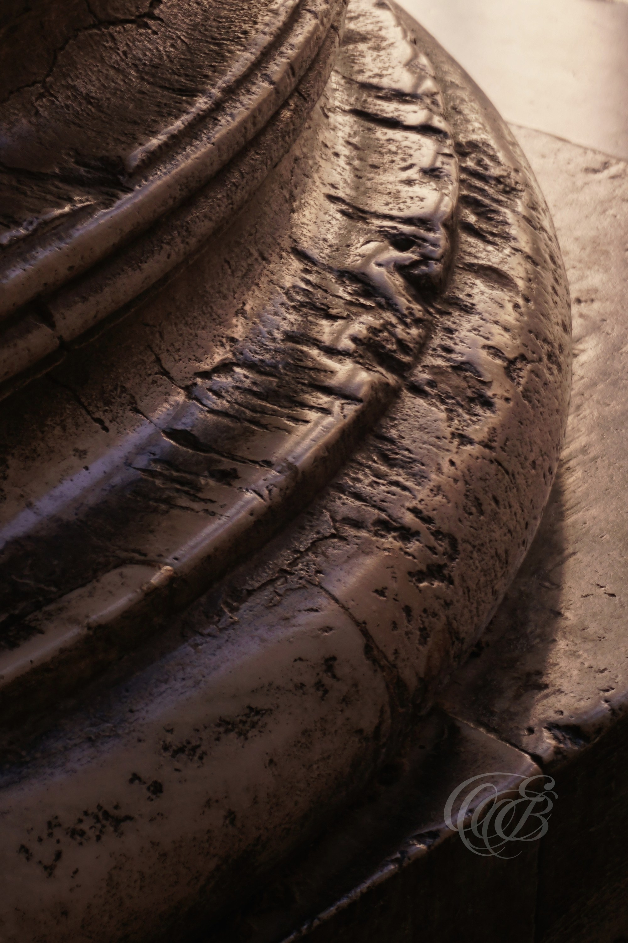 Rome, Italy – Marble Bases of the Pantheon – Eduardo Bartoli Fine Art Photography – Photograph of the marble bases at the Pantheon in Rome, showcasing ancient Roman architectural detail – Rome, Italy – Marble Bases of the Pantheon – Eduardo Bartoli Fine Art Photography.