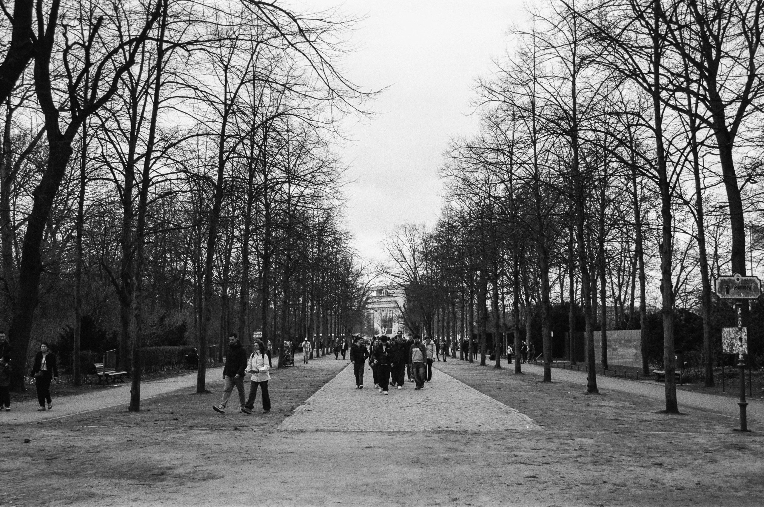 The Streets of Berlin in B&W