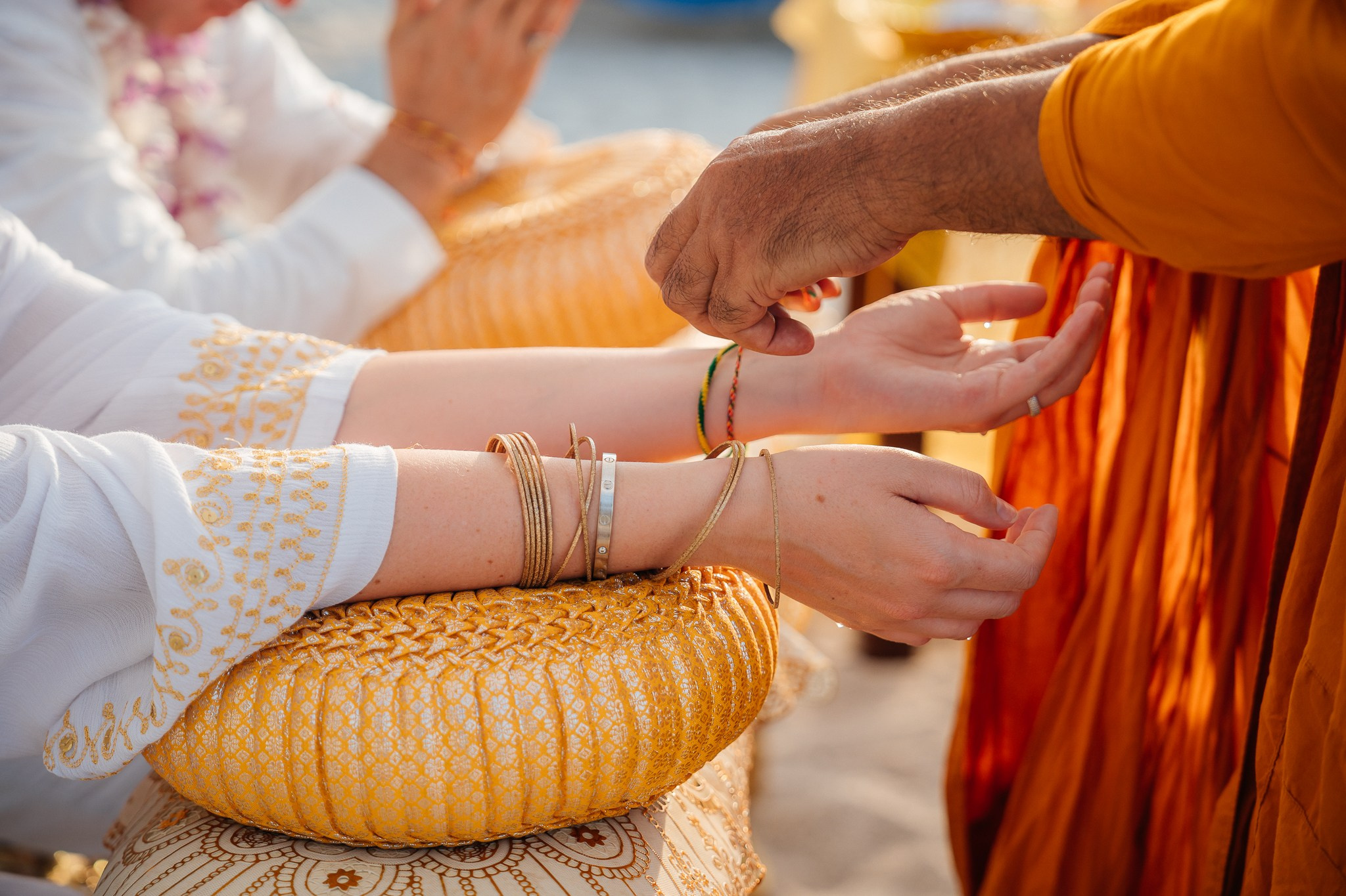 Buddhist ceremony. Wedding on Koh Samui, Thailand