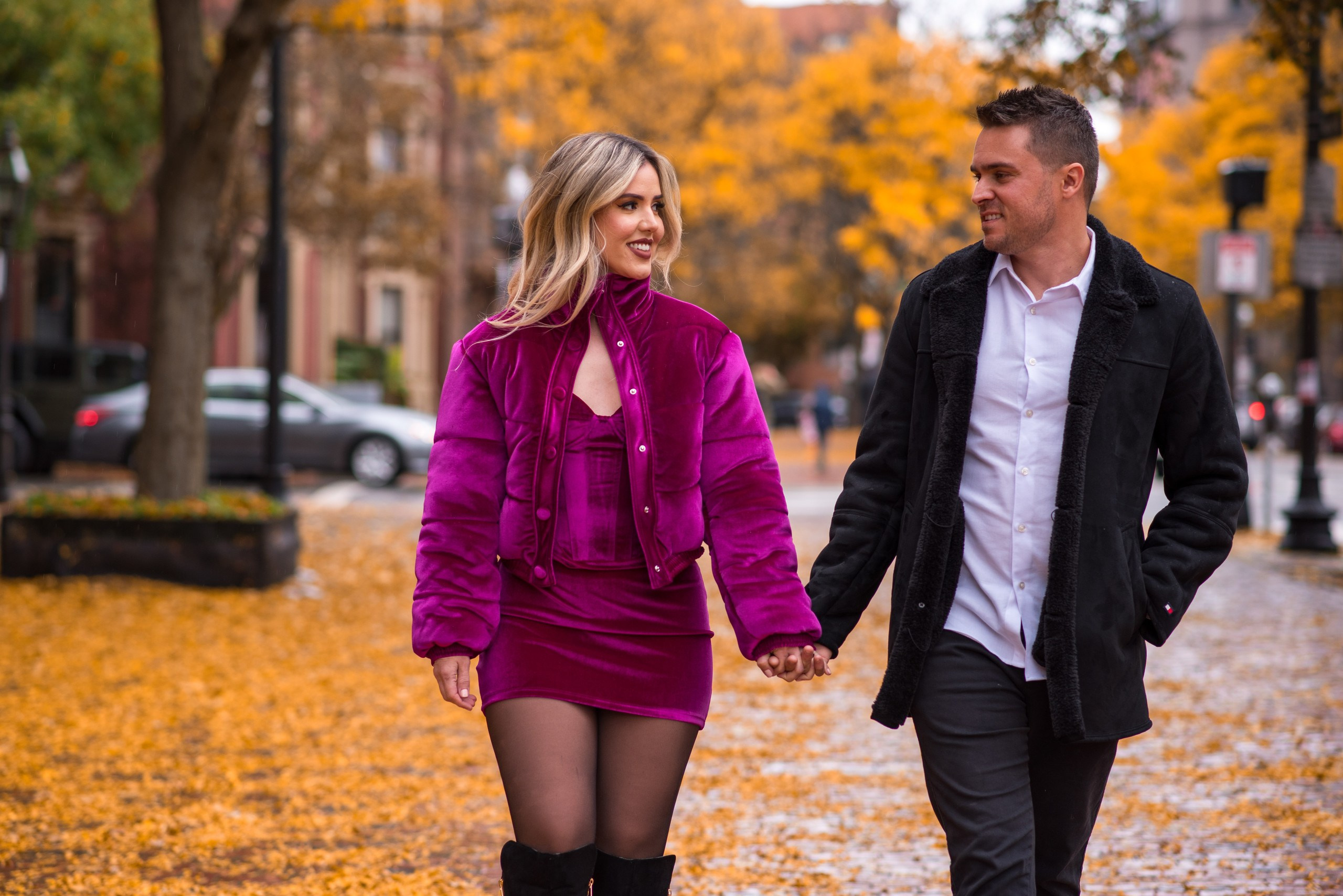Capturing Fall Love: Shelen and Marcelo’s Romantic Photoshoot in Boston. Wedding photographer in Orlando, Boston & New York Anderson Marques