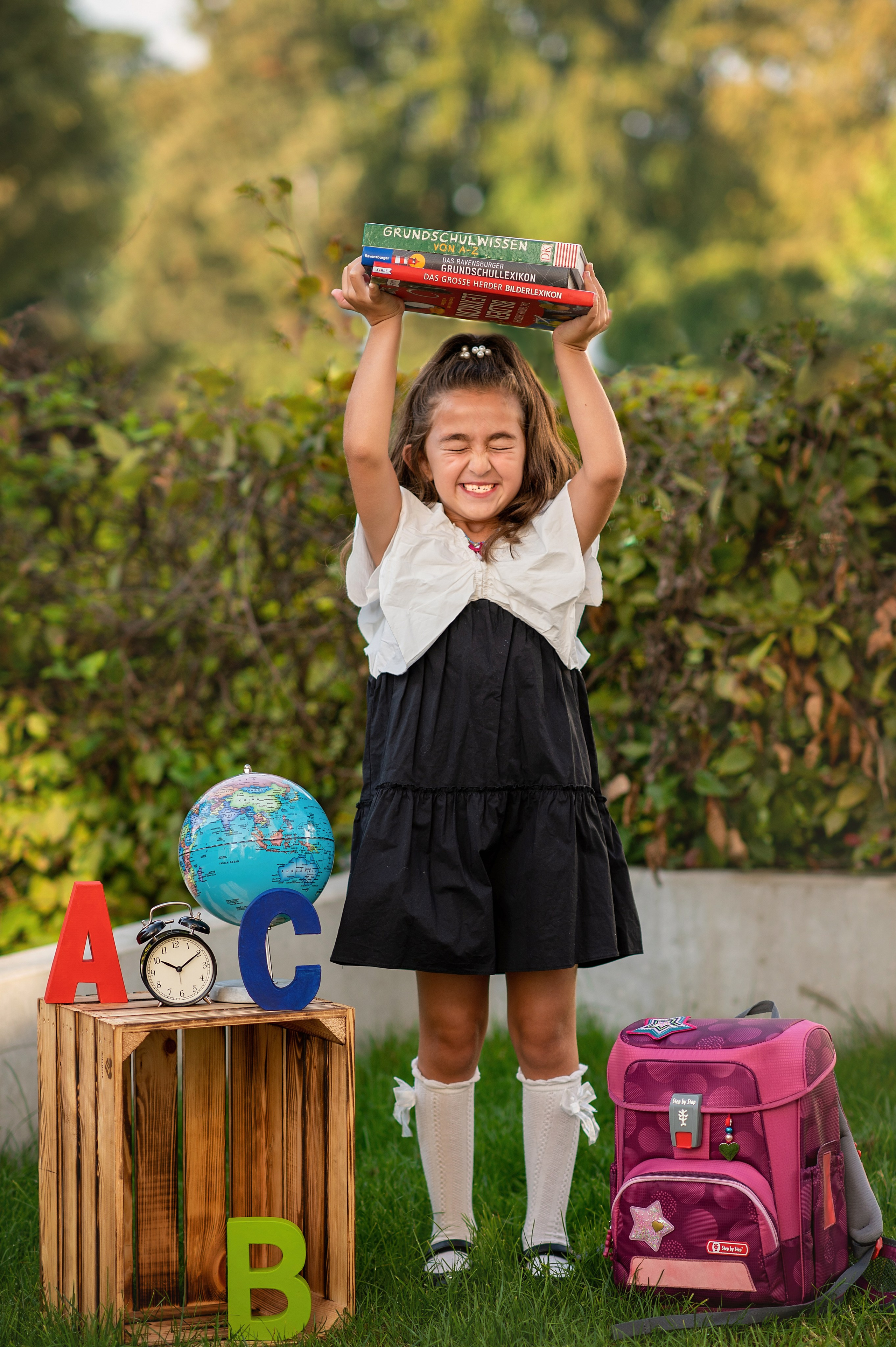 Einschulungs- Fotoshooting. Newbornfotograf Kinderfotograf Ulm Familienfotograf Anastasia Neu-Ulm