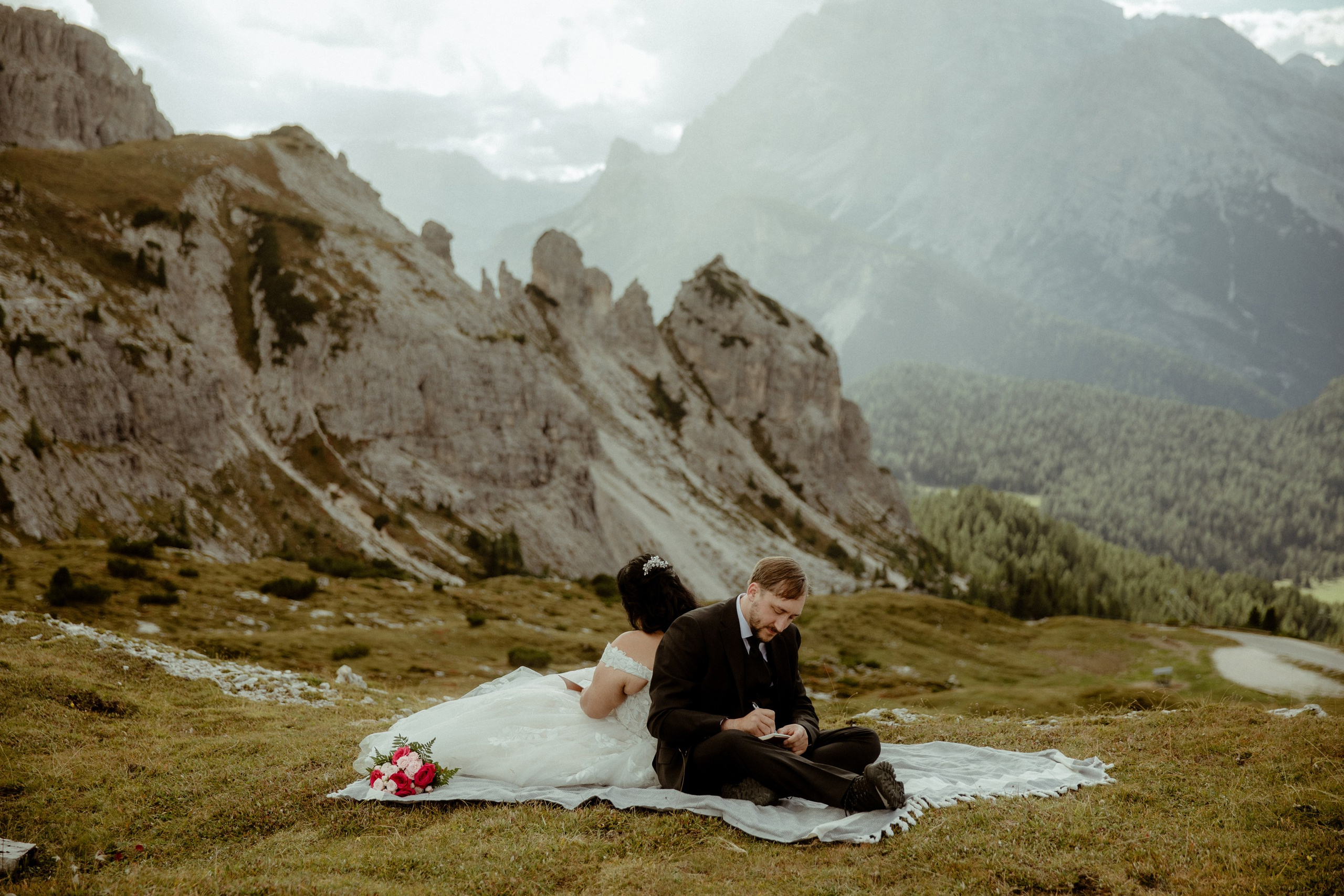 Secret Dolomites elopement at Lago di Braies & Cadini di Misurina | Best place to elope in Italy. Iceland elopement photographer & videographer