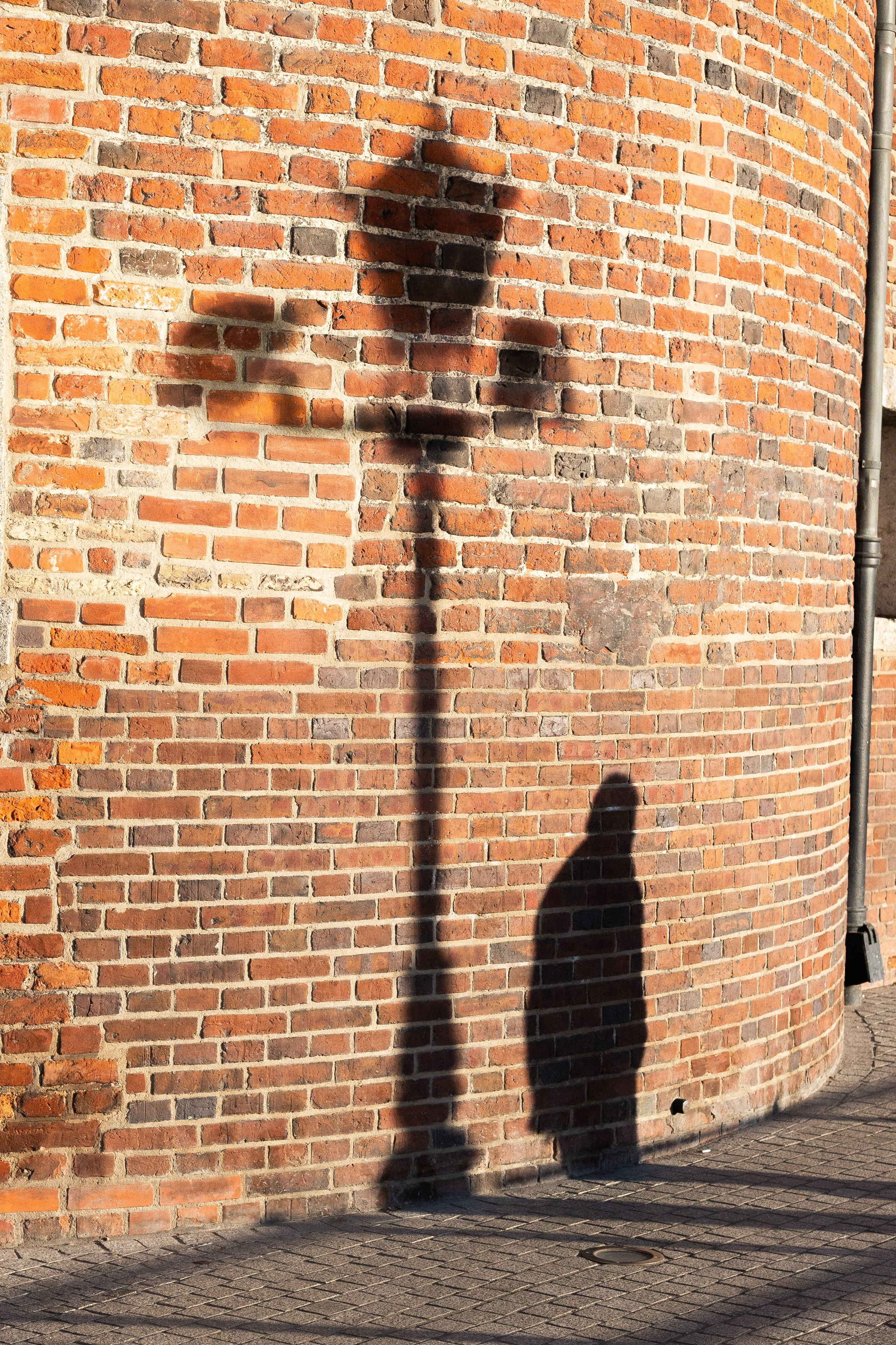 the shadow of a man and a streetlamp | Gdańsk 2026 | CANON 6D