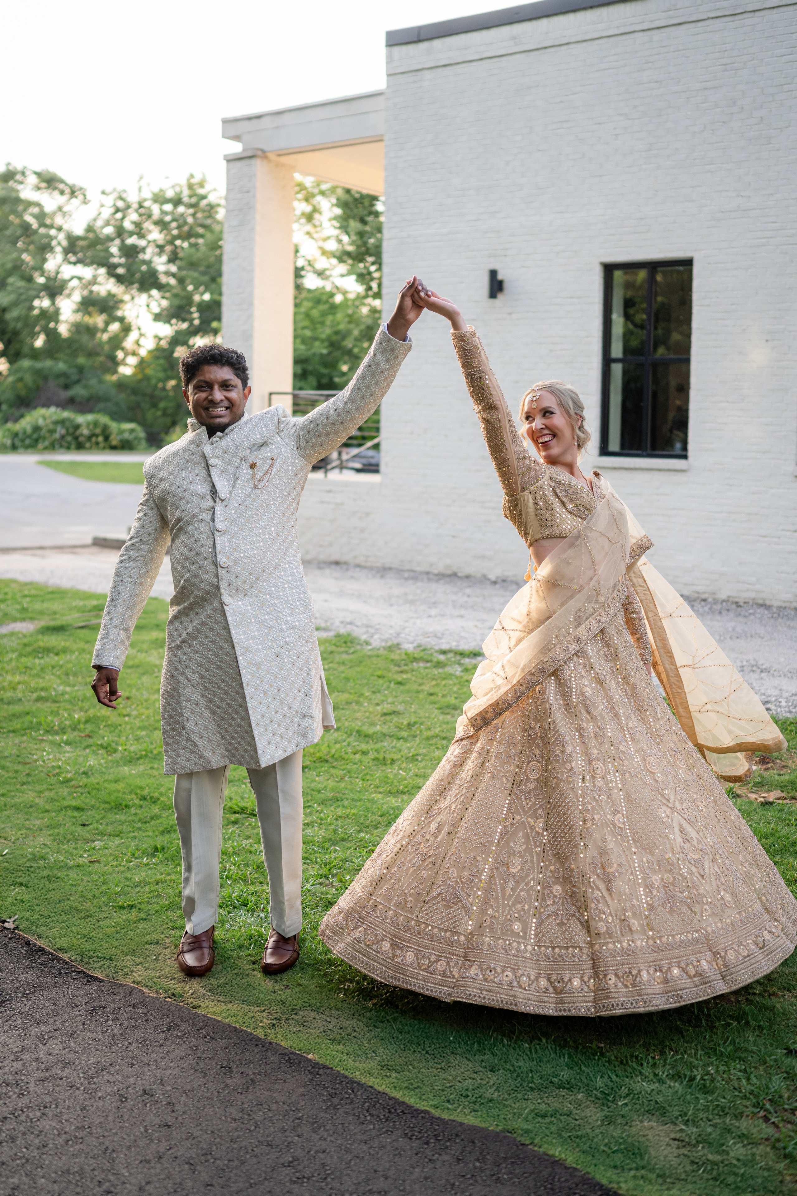 Color, Culture, and Celebration: A Vibrant Indian Fusion Wedding at The 405 in July. Wedding and portrait photography in Greenville SC