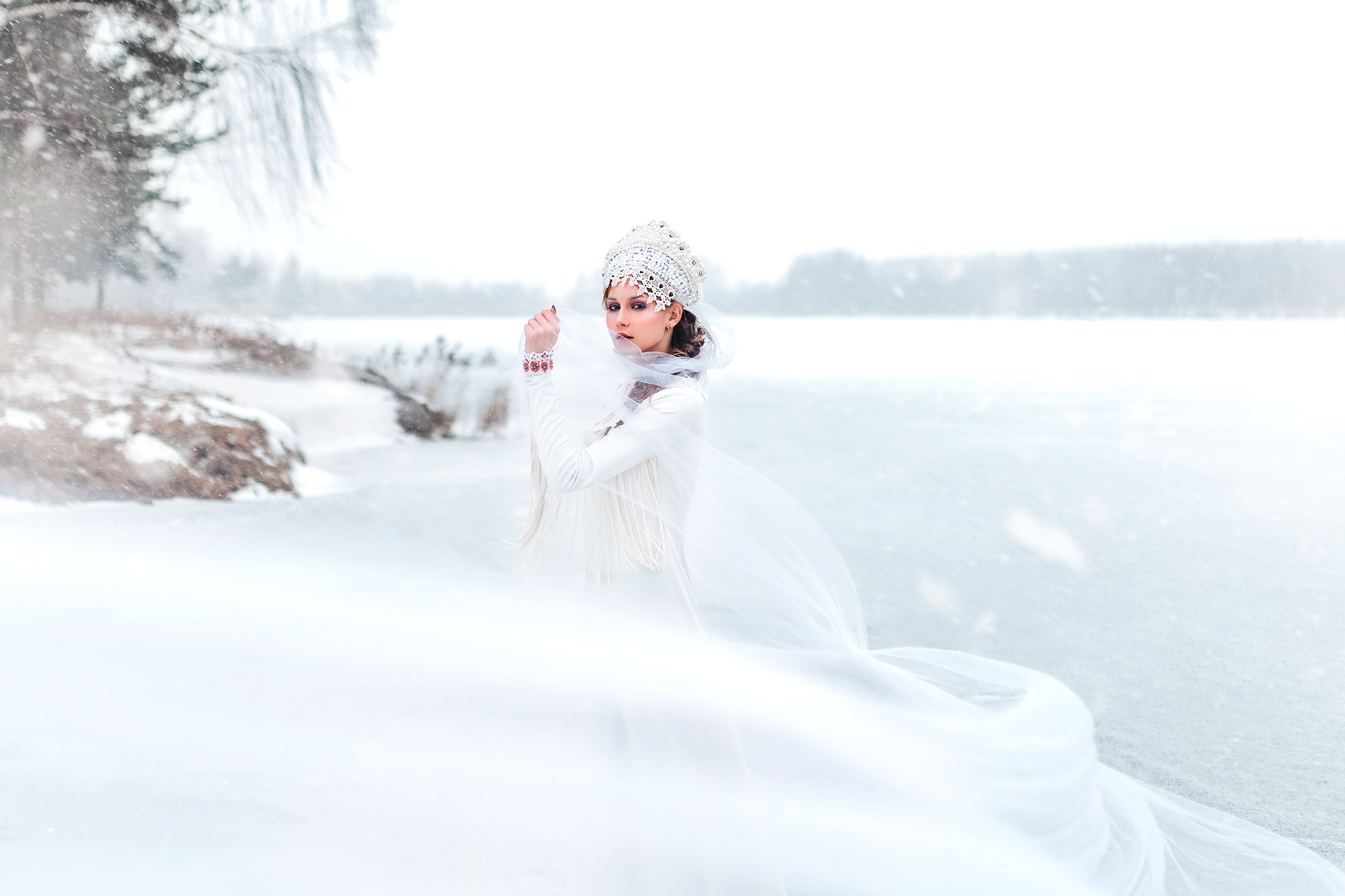 Swan-Princess (2020). Photographer and retoucher Elena Skullova