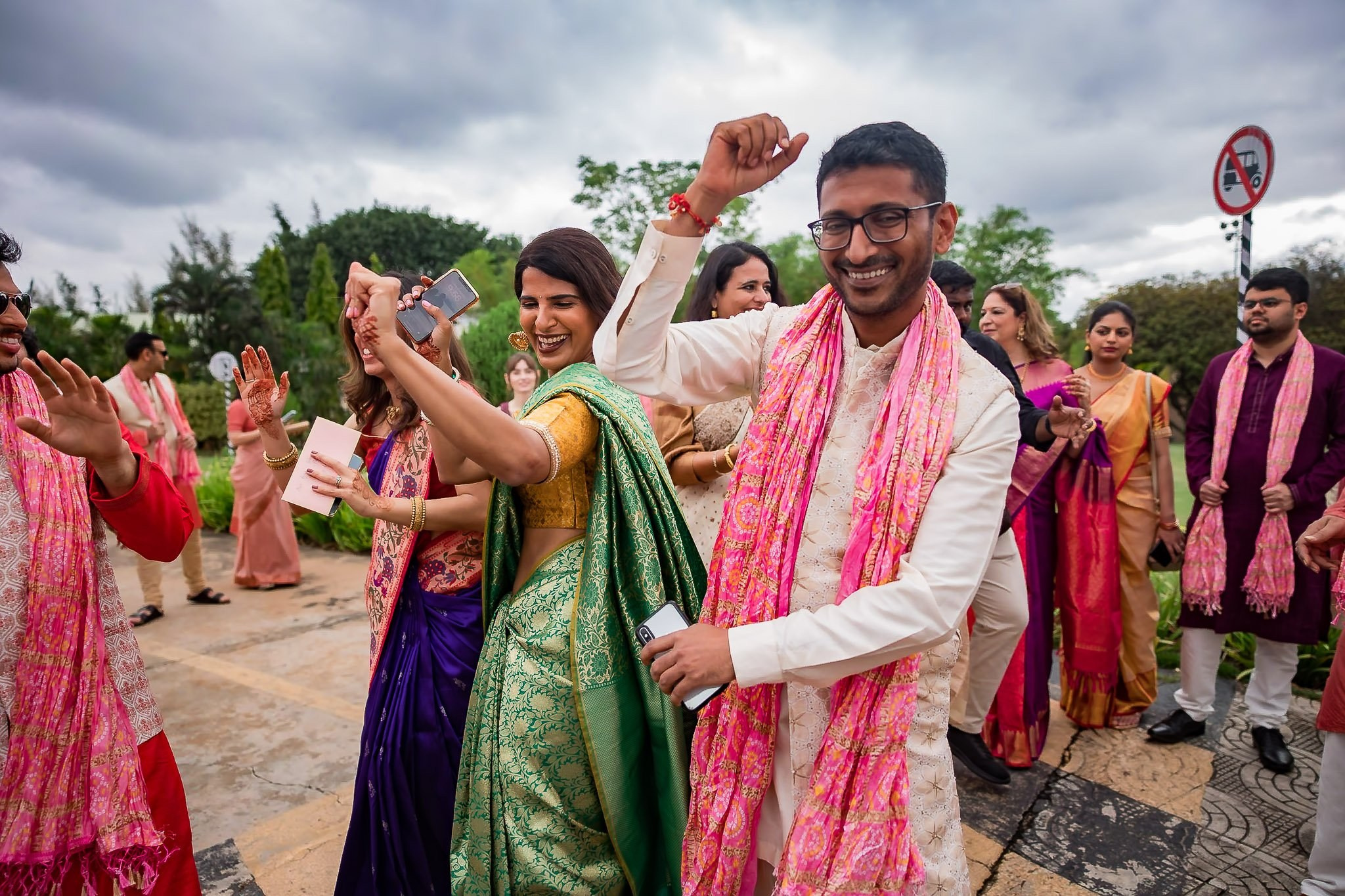 Explore the vibrant fusion of Punjabi and Chettinad cultures in this stunning destination wedding at Eagleton The Golf Resort, Bangalore. Ph