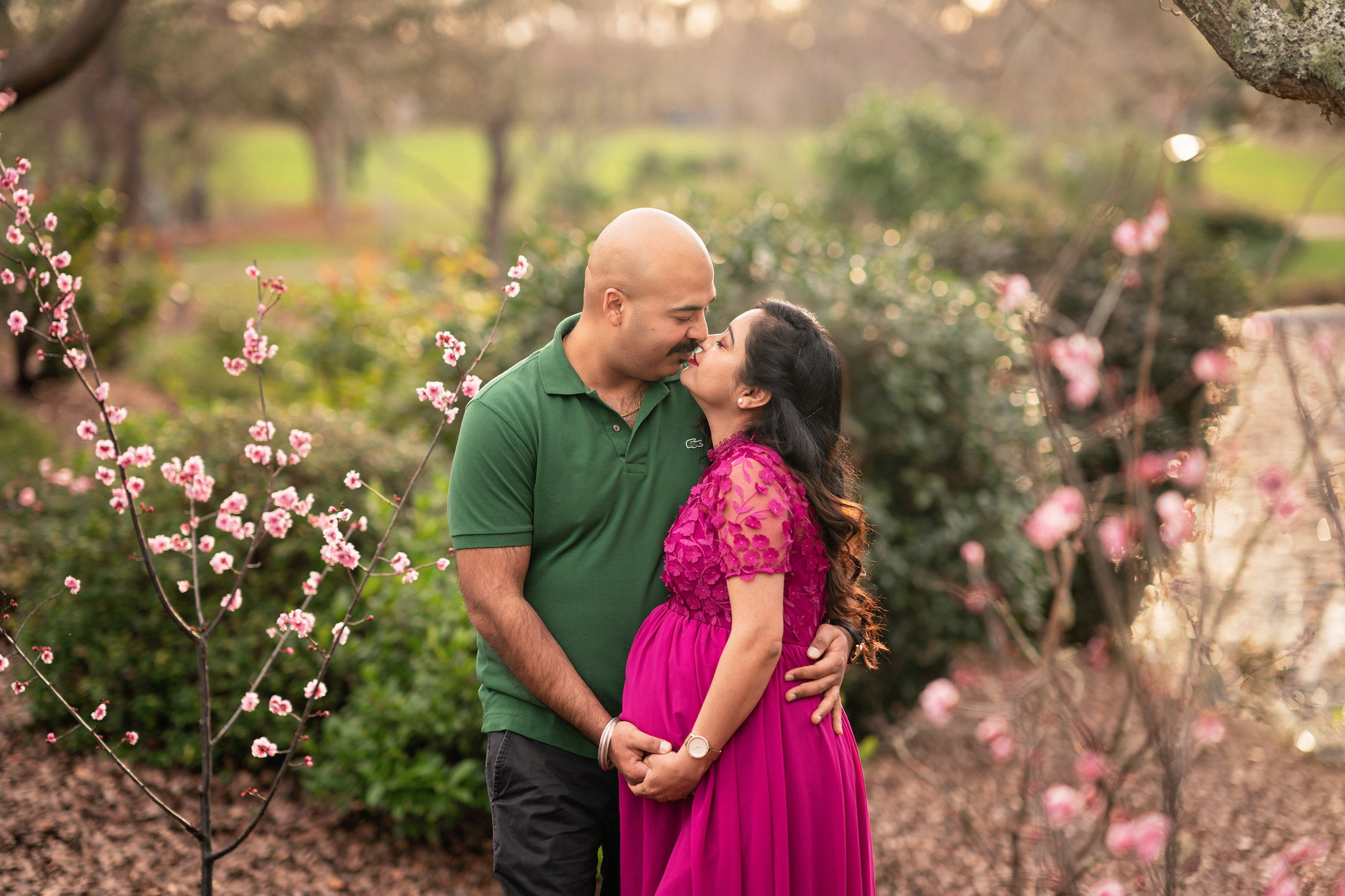 Maternity Photography Sydney, cherry blossom park. Pregnancy Photographer