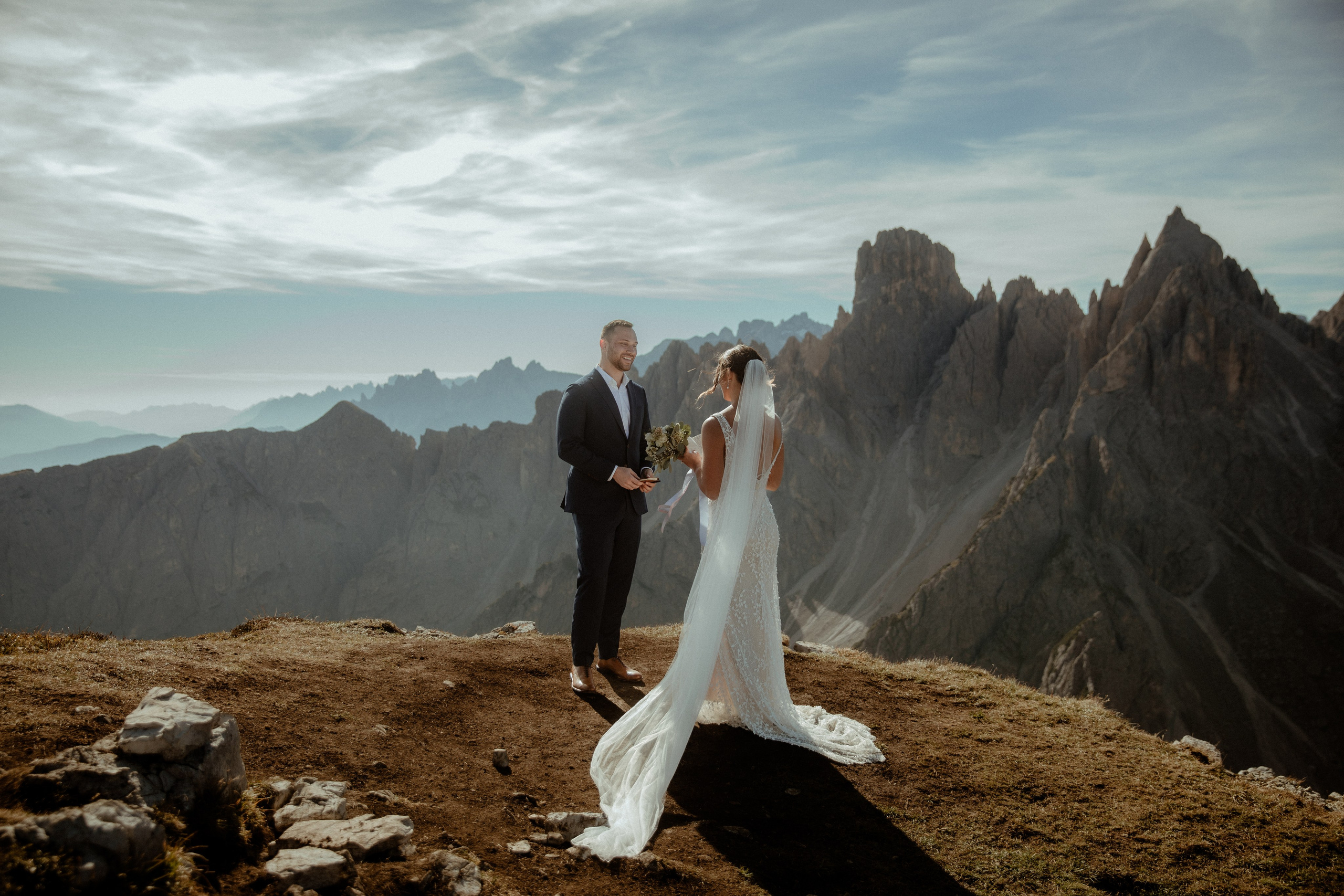 Scenic Dolomites Elopement. Iceland elopement photographer & videographer