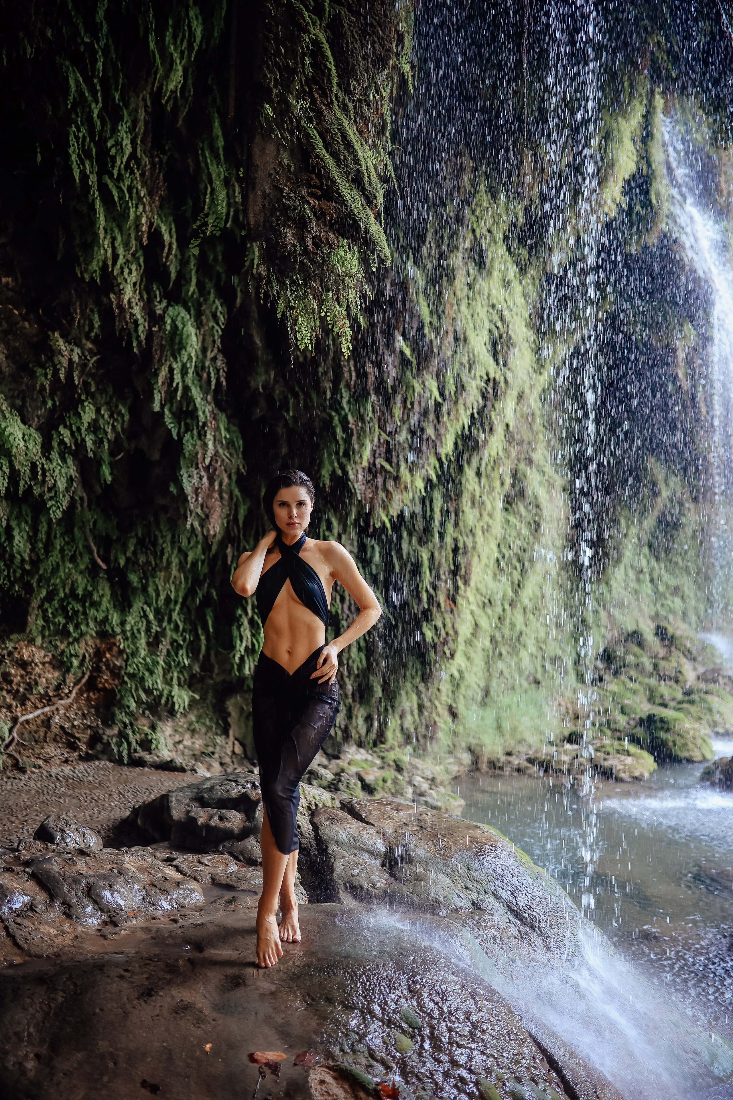Photoshooting at Kurshunlu waterfall. Photographer in Turkey, Antalya, Kemer, Belek, Side, Kas, Fethiye