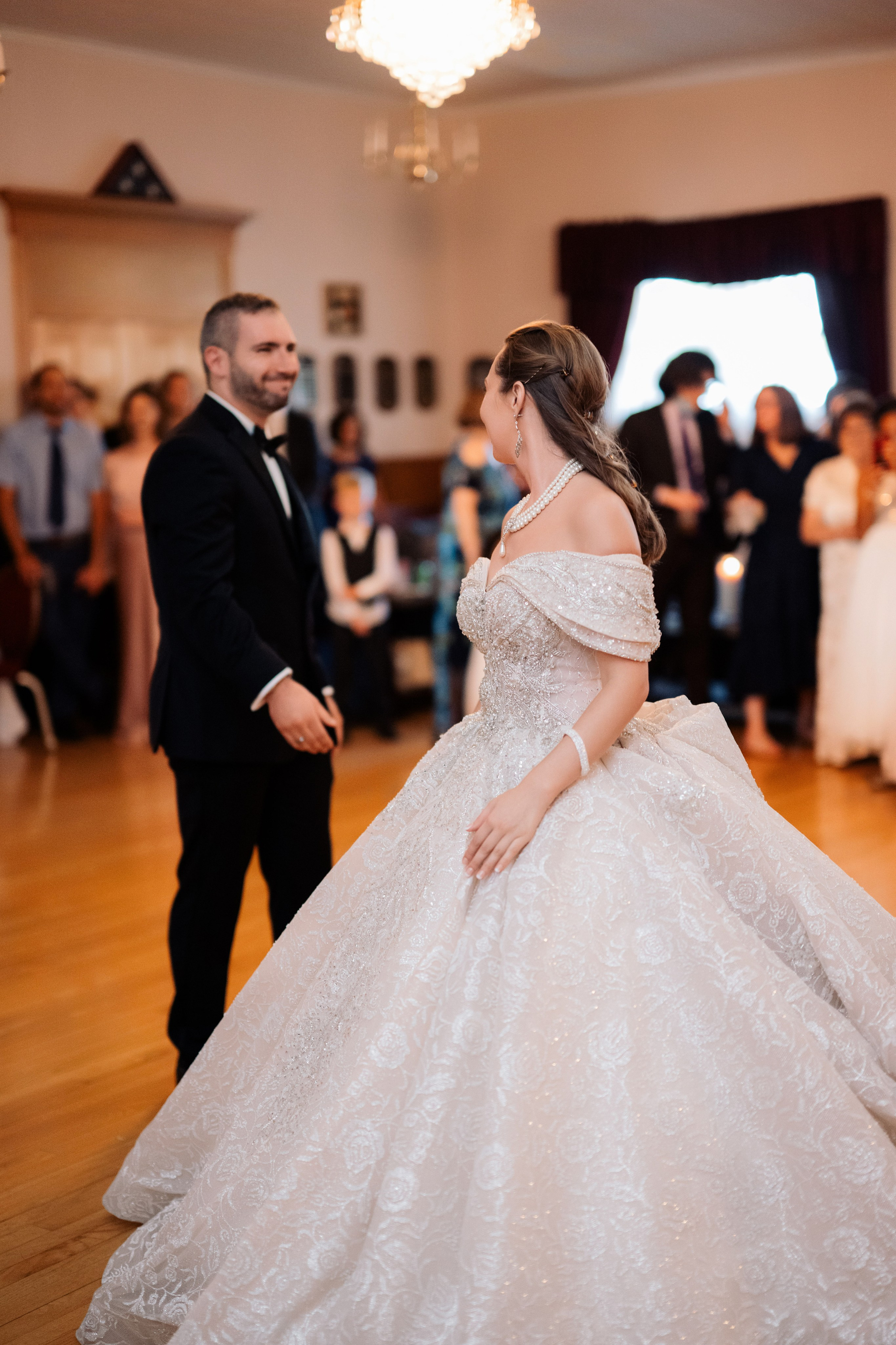 a bride and groom dancing at their wedding