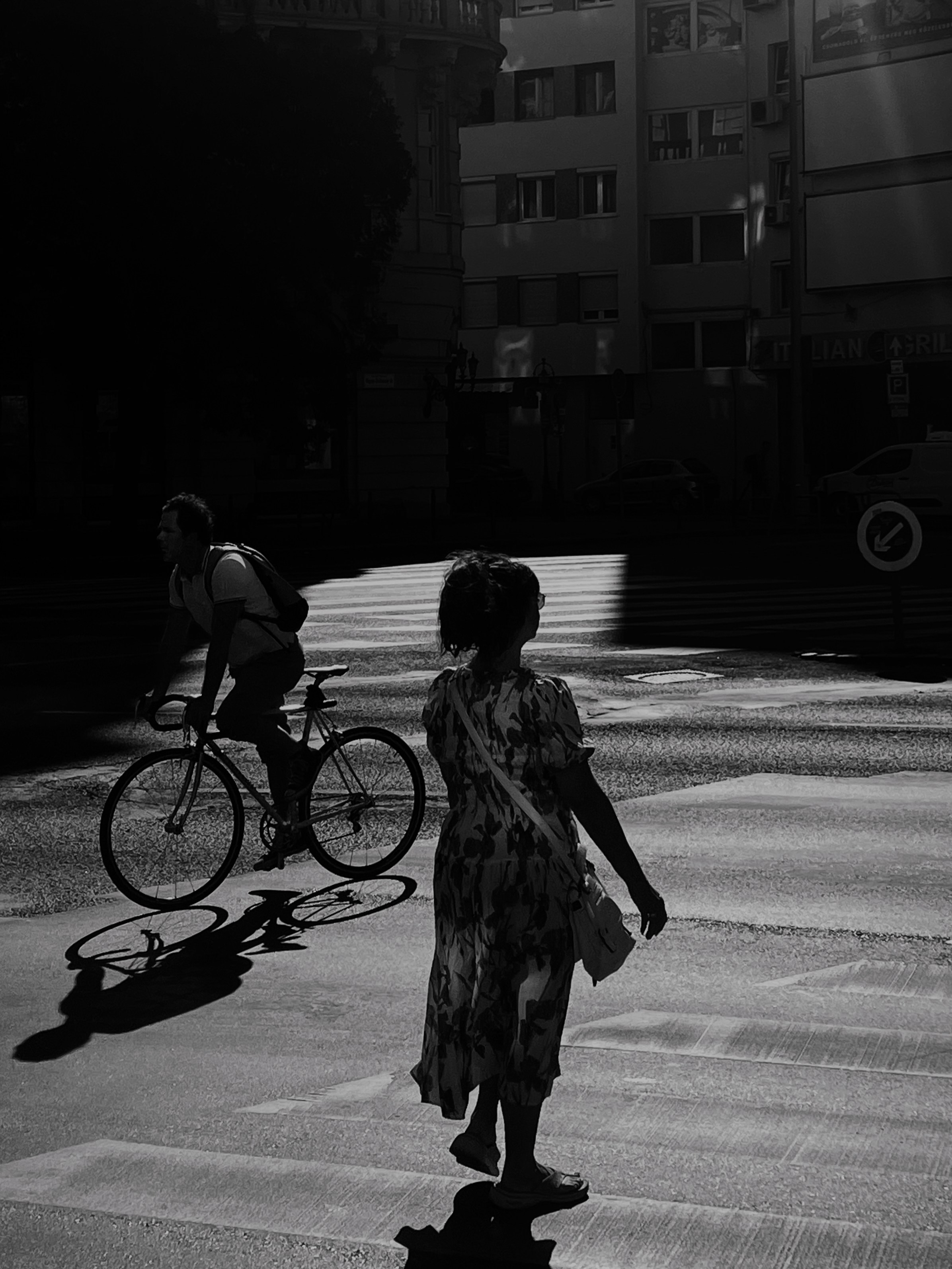 Woman and cyclist| Budapest 2025