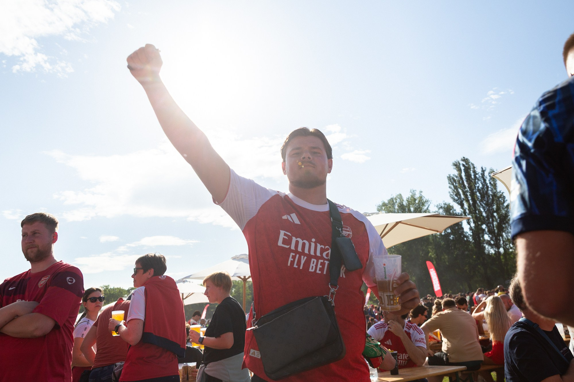 UEFA Champions League Final. Arsenal vs PSG. Budapest 2026. Arsenal Fan Zone. Photographer in Budapest — Yura Knyazev