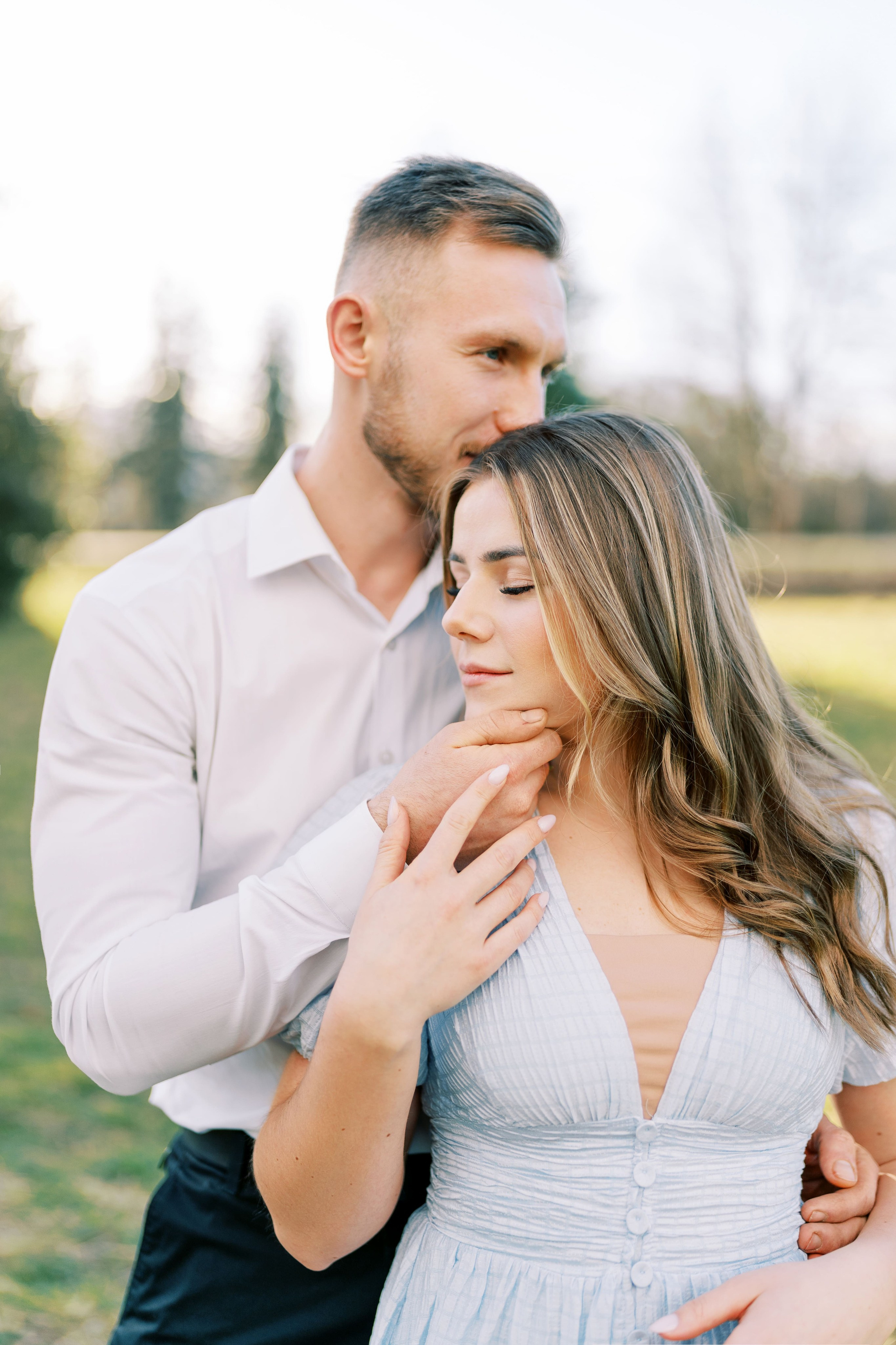 Engagement photo shoot/ Dmitry and Julia/ February 2024. North Bend, Washington. EVAN ARISTOV WEDDING PHOTOGRAPHY — Seattle Wedding Photographer