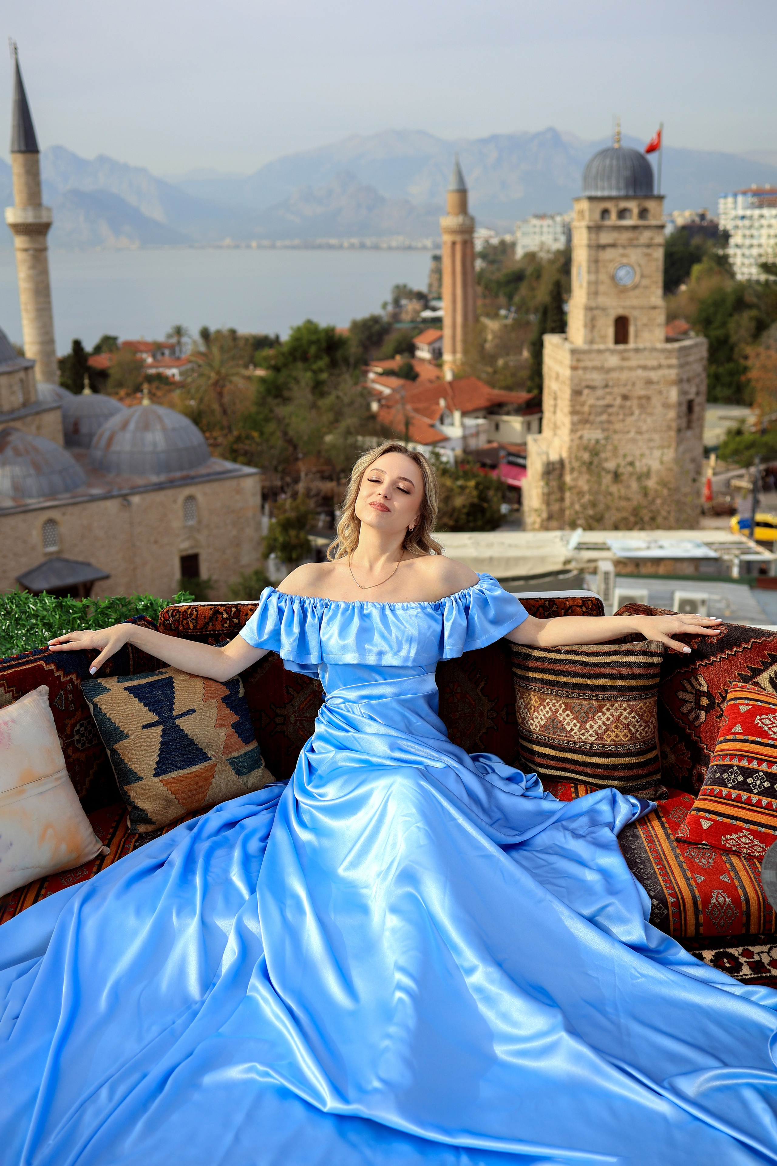 Фотосессия на крыше в Анталии