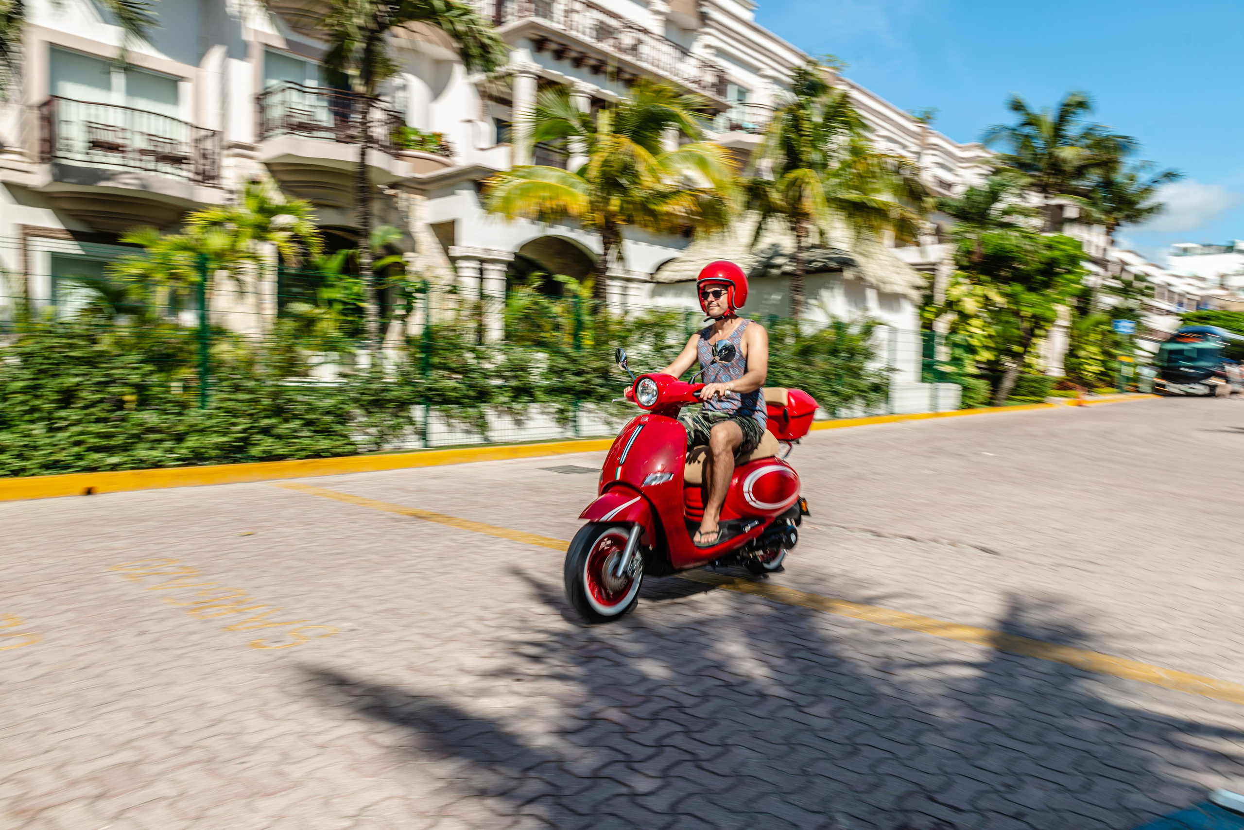 Scooter Photography for Rental Website in Mexico. PHOTOGRAPHER QUINTANA ROO