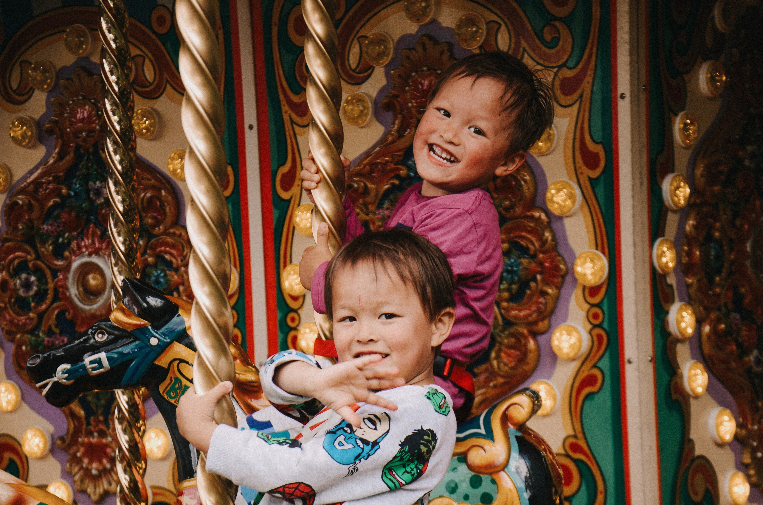 Happy kids playing.