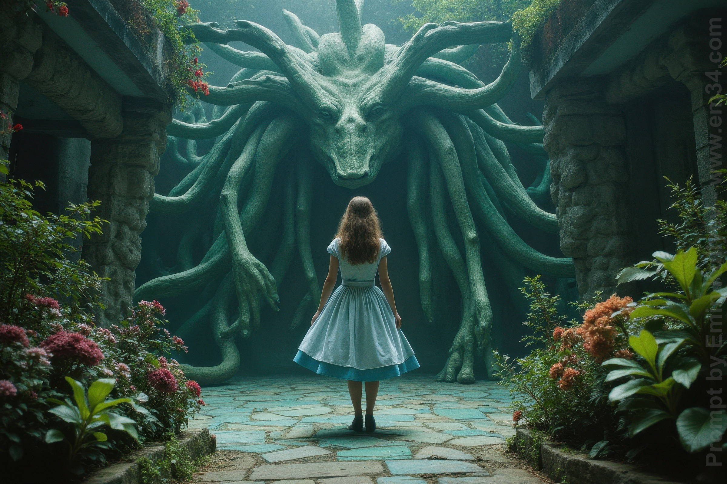 AI Meets Alice in Wonderland — Surreal Journey Through Mood, Imagination & Unseen Worlds with Artificial Intelligence Art. Emin Kuliyev — Award-Winning Wedding Photojournalist NYC & USA | Best Wedding Photographer Known for Candid, Timeless Moments