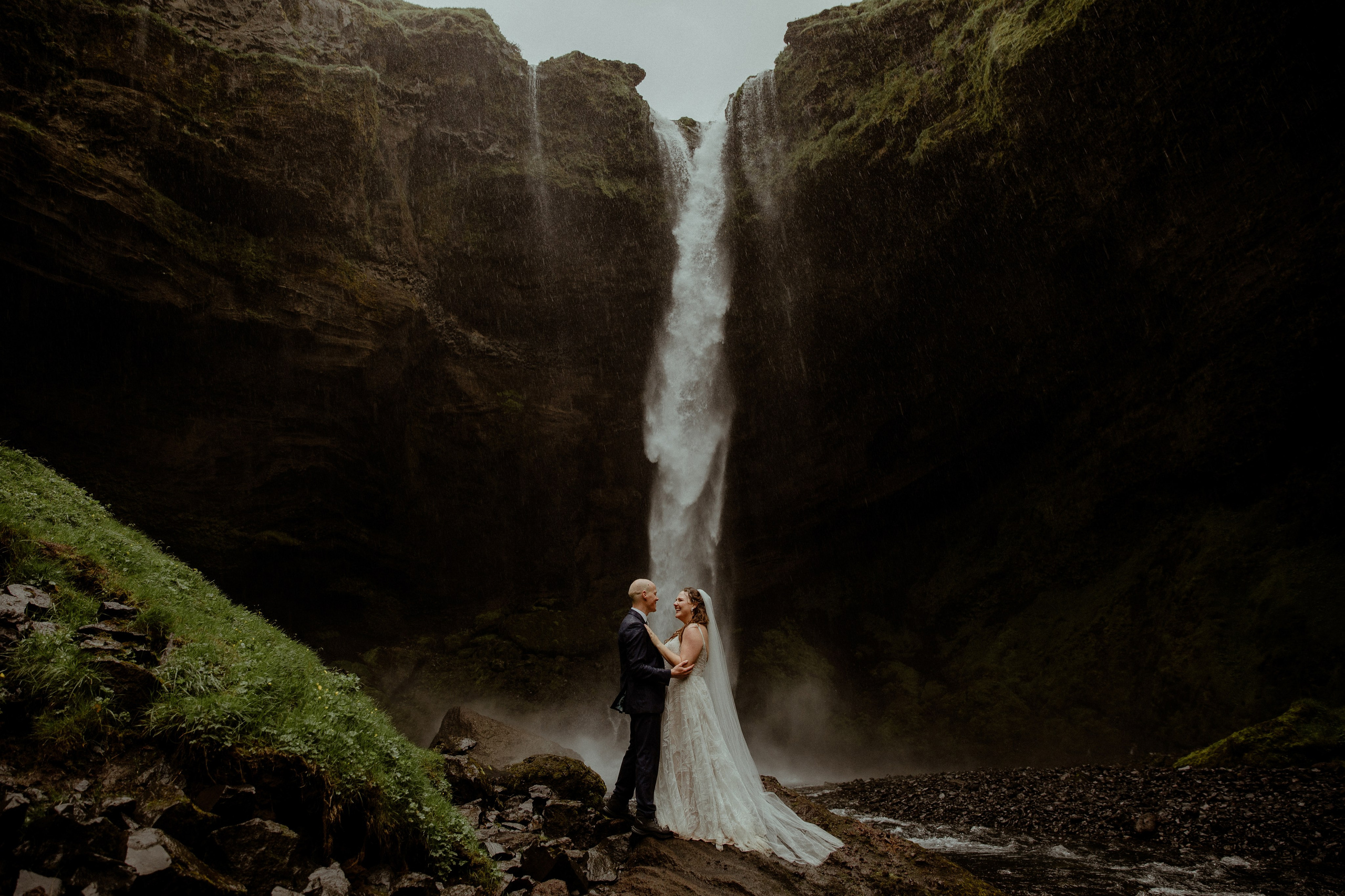 Iceland Elopement at Black Sand Beach. Iceland elopement photographer & videographer