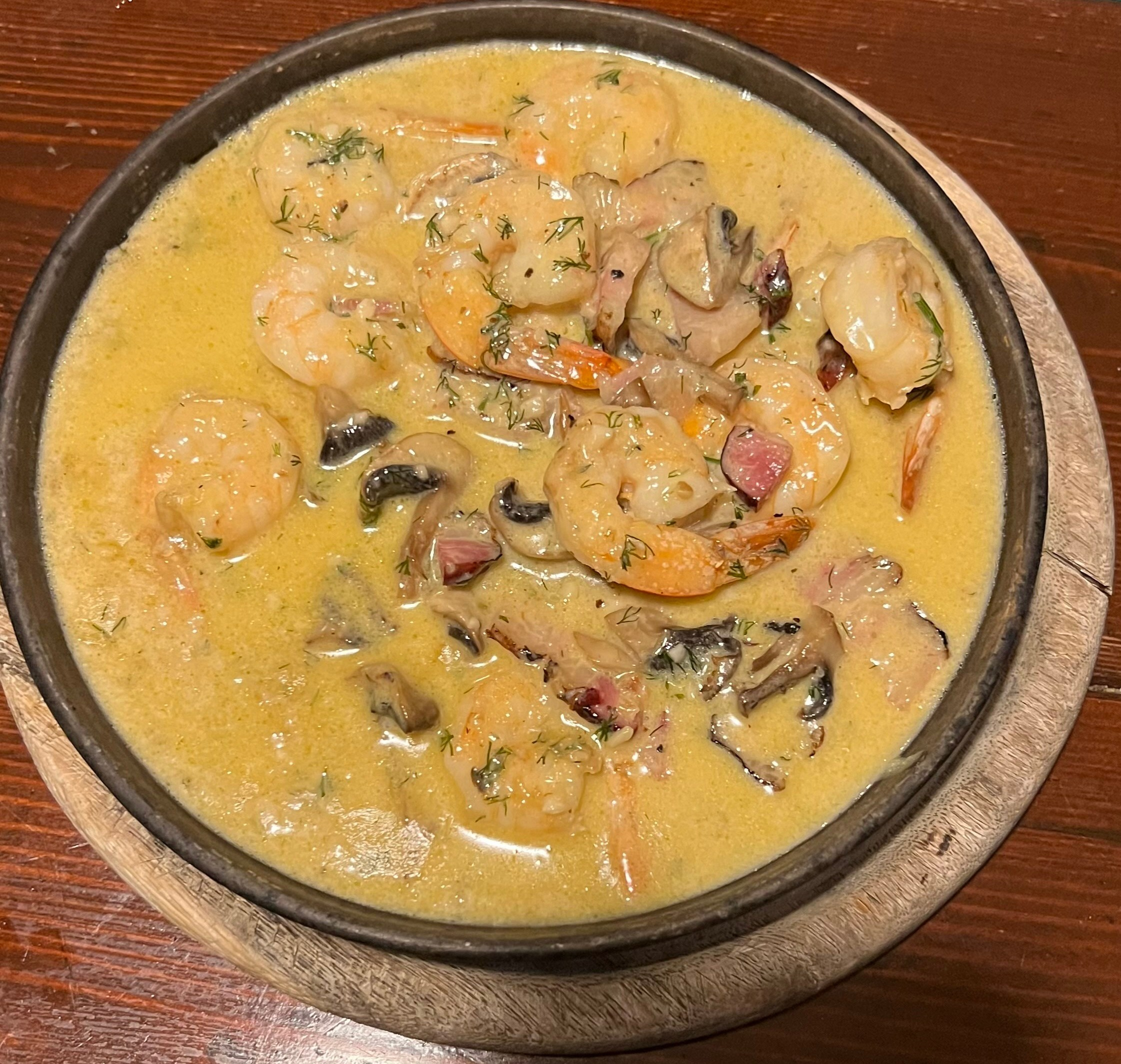 Dinner, at my favorite restaurant - shrimps