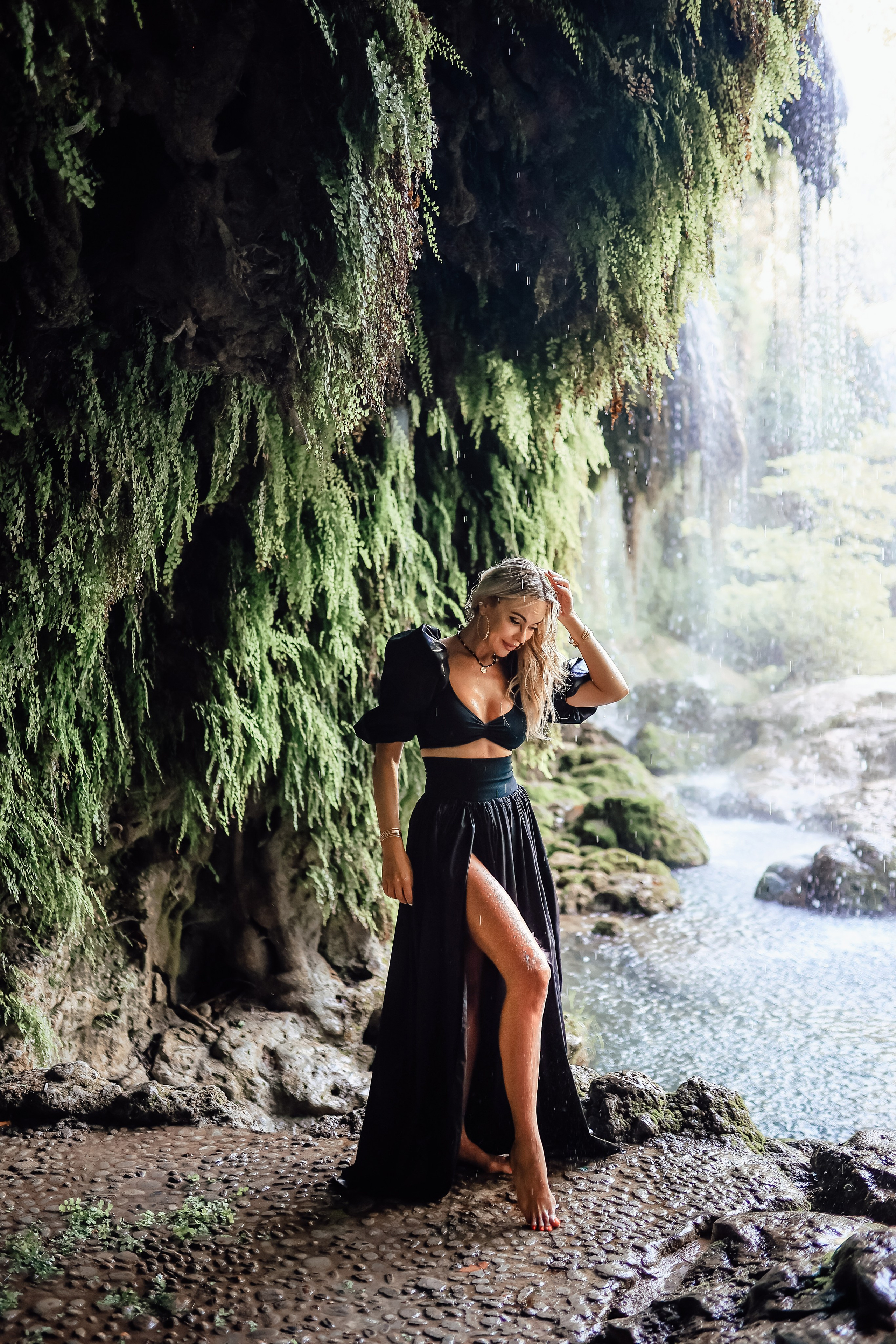 Photoshooting at Kurshunlu waterfall. Photographer in Turkey, Antalya, Kemer, Belek, Side, Kas, Fethiye