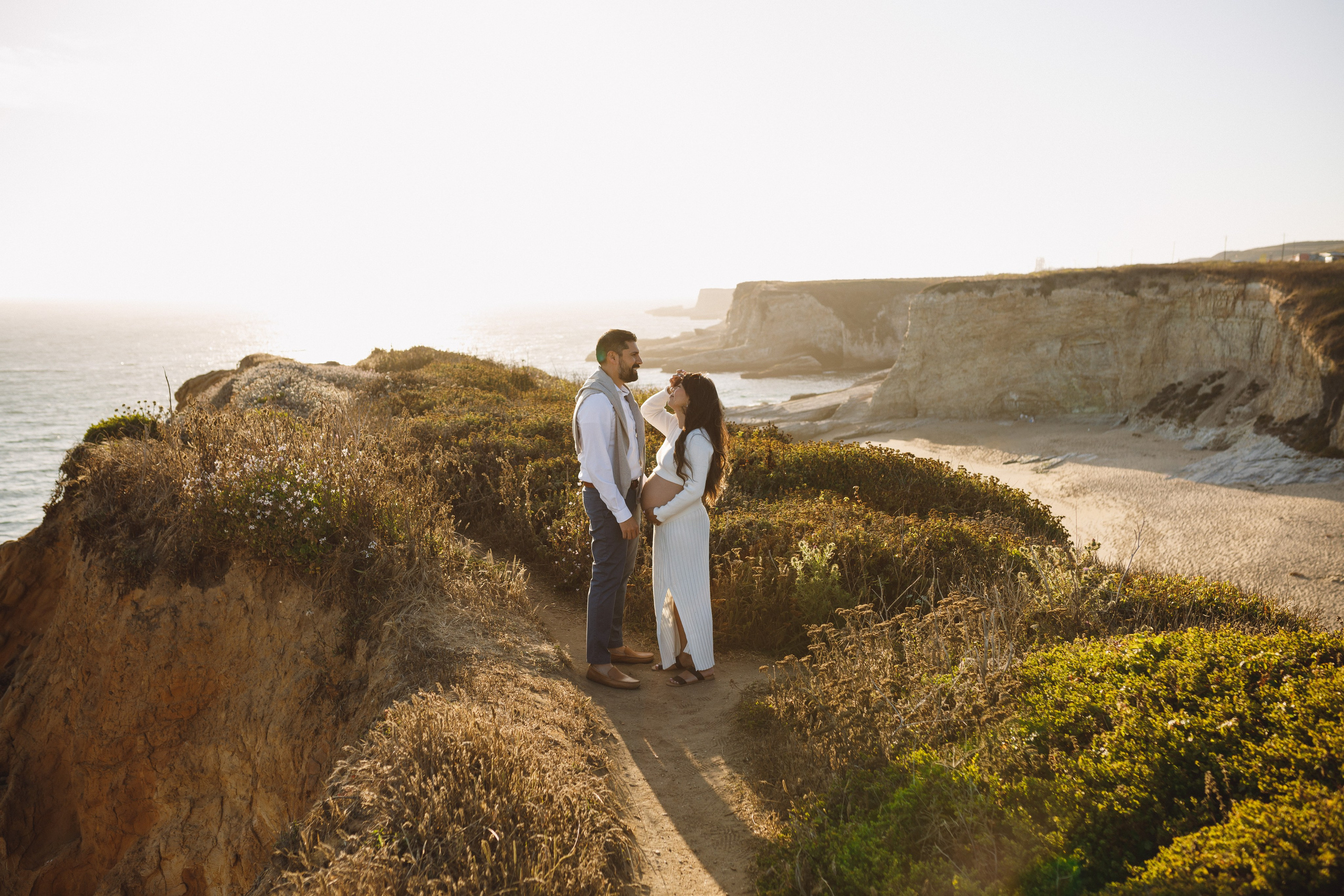 Sunset maternity session Santa Cruz