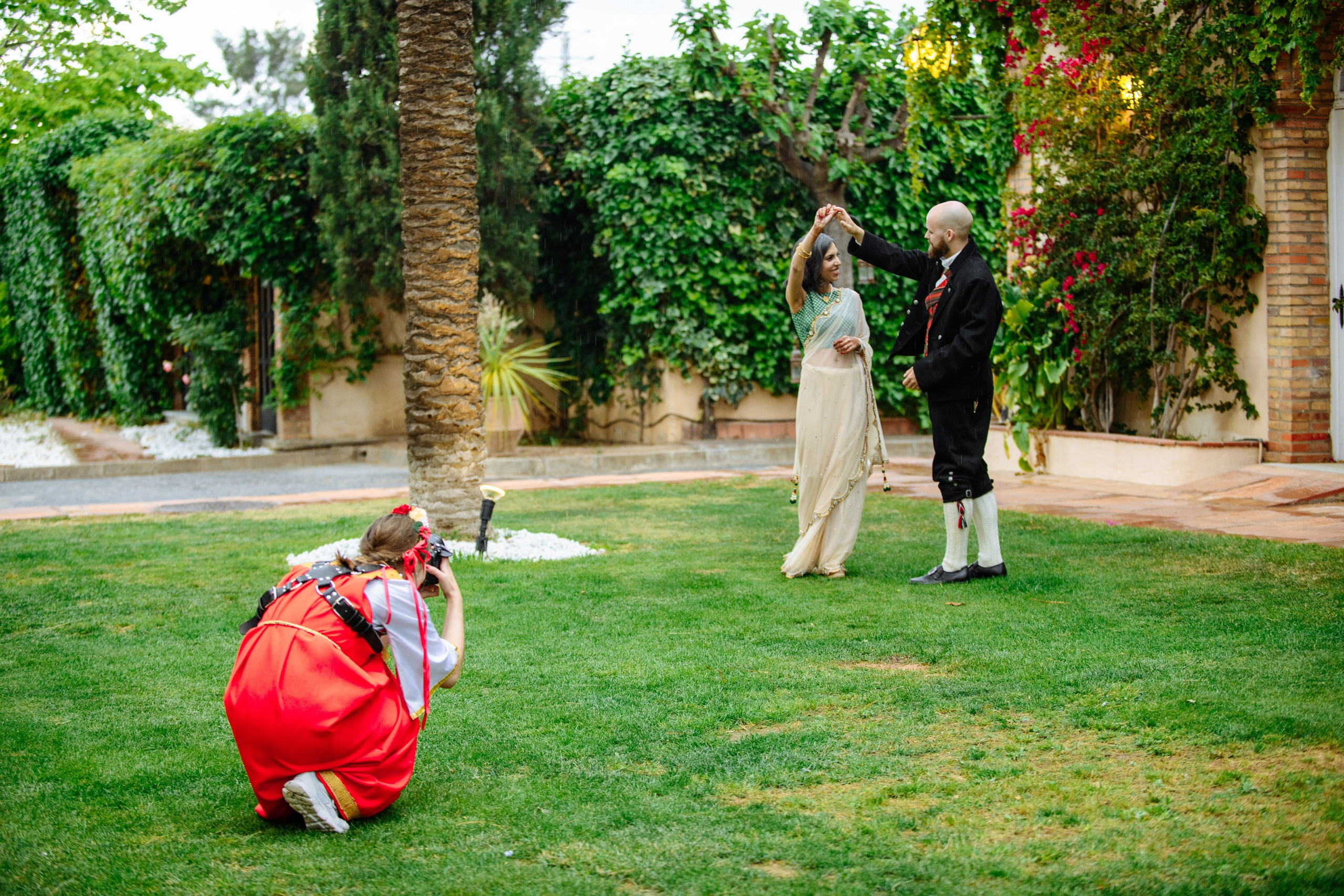 Elegancia Oriental. La Magia de una Boda India en La Gran Villa Rosa. Фотограф Екатерина Гасанова — фотосессии в Барселоне