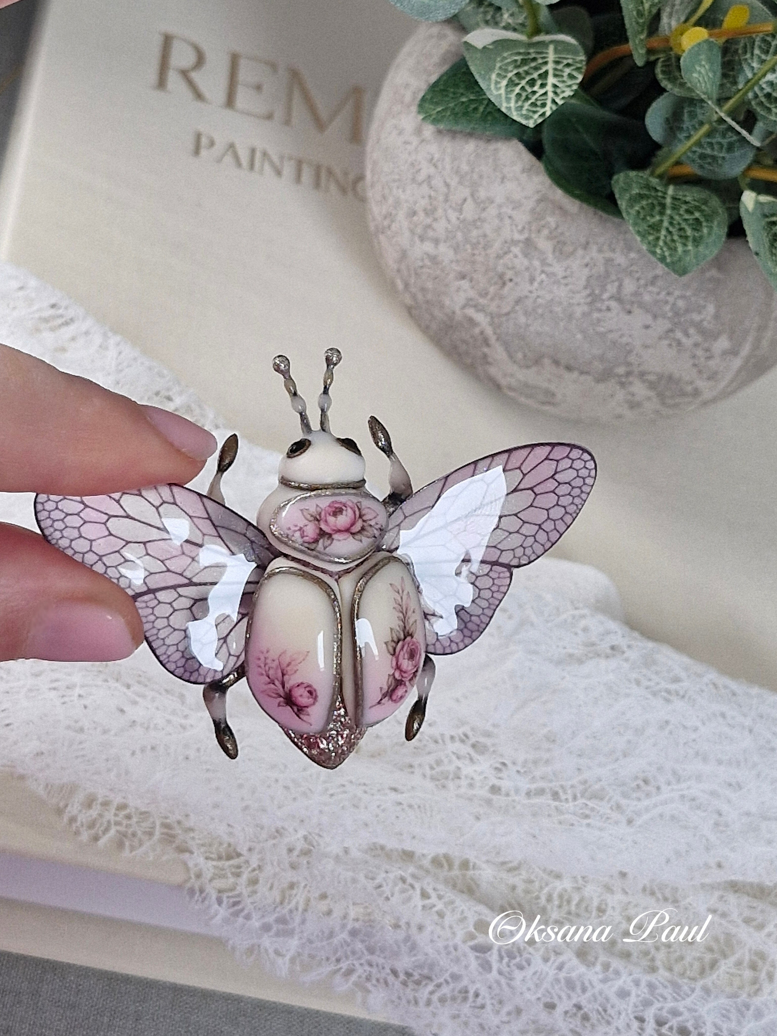 Броши-жуки / Insekten-Broschen ➜. Oksana Paul-Gardinen-Design Oksana Paul ✧ Art of Gardinen & Textile Design ✧ Polymer Clay Art & Handmade Creatures